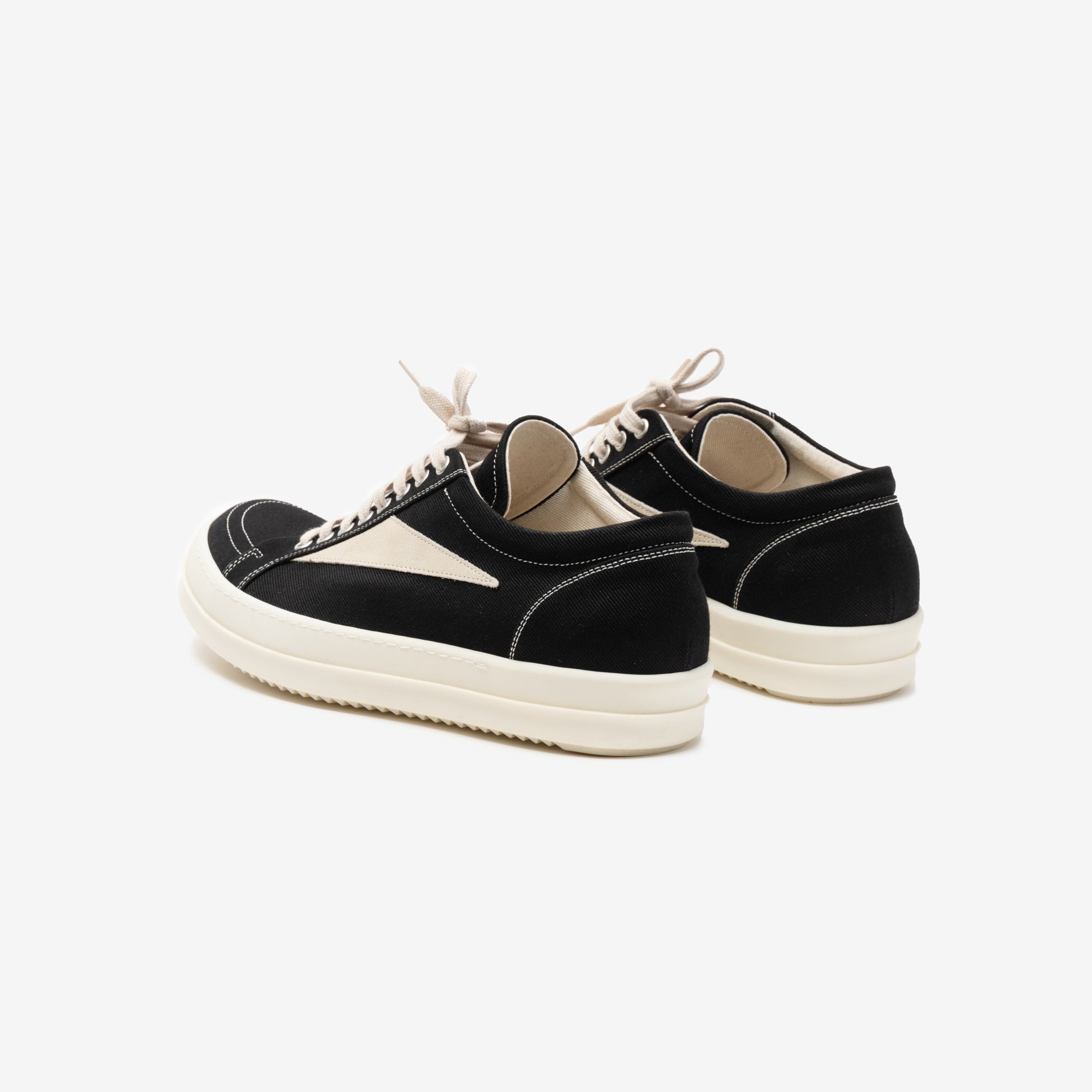 Rick Owens DRKSHDW Vintage Sneaks Black/Milk/Milk - 5