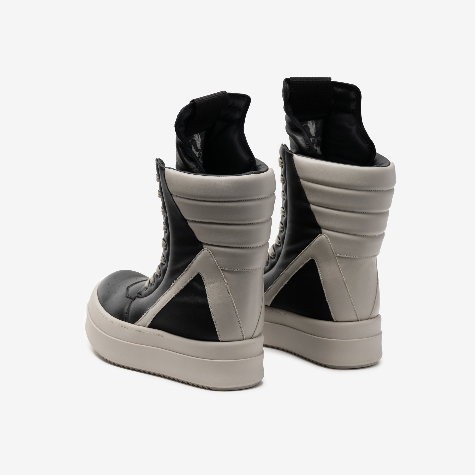 Rick Owens Mega Bumper Geobasket Sneakers - Black / Grey Black/Pearl/Pearl - 5