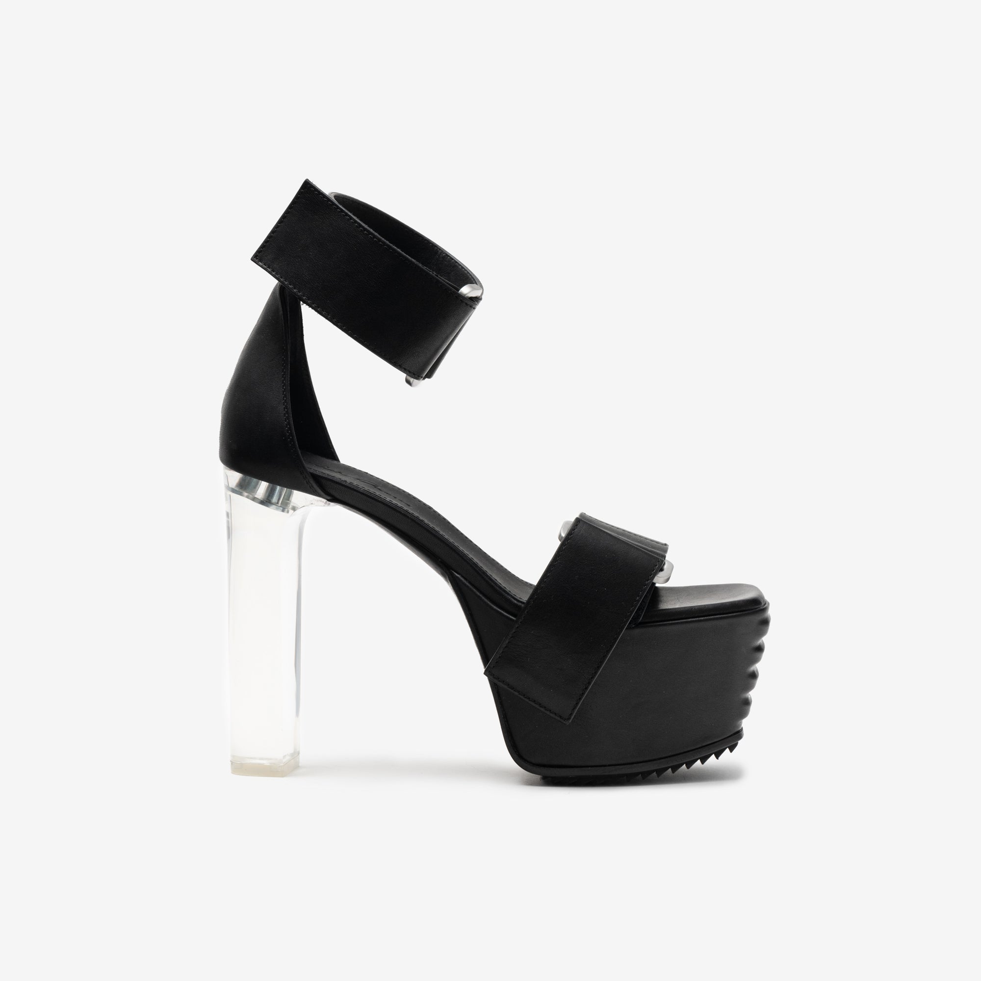 Rick Owens Womens Strap Sandal 65 Black - 3