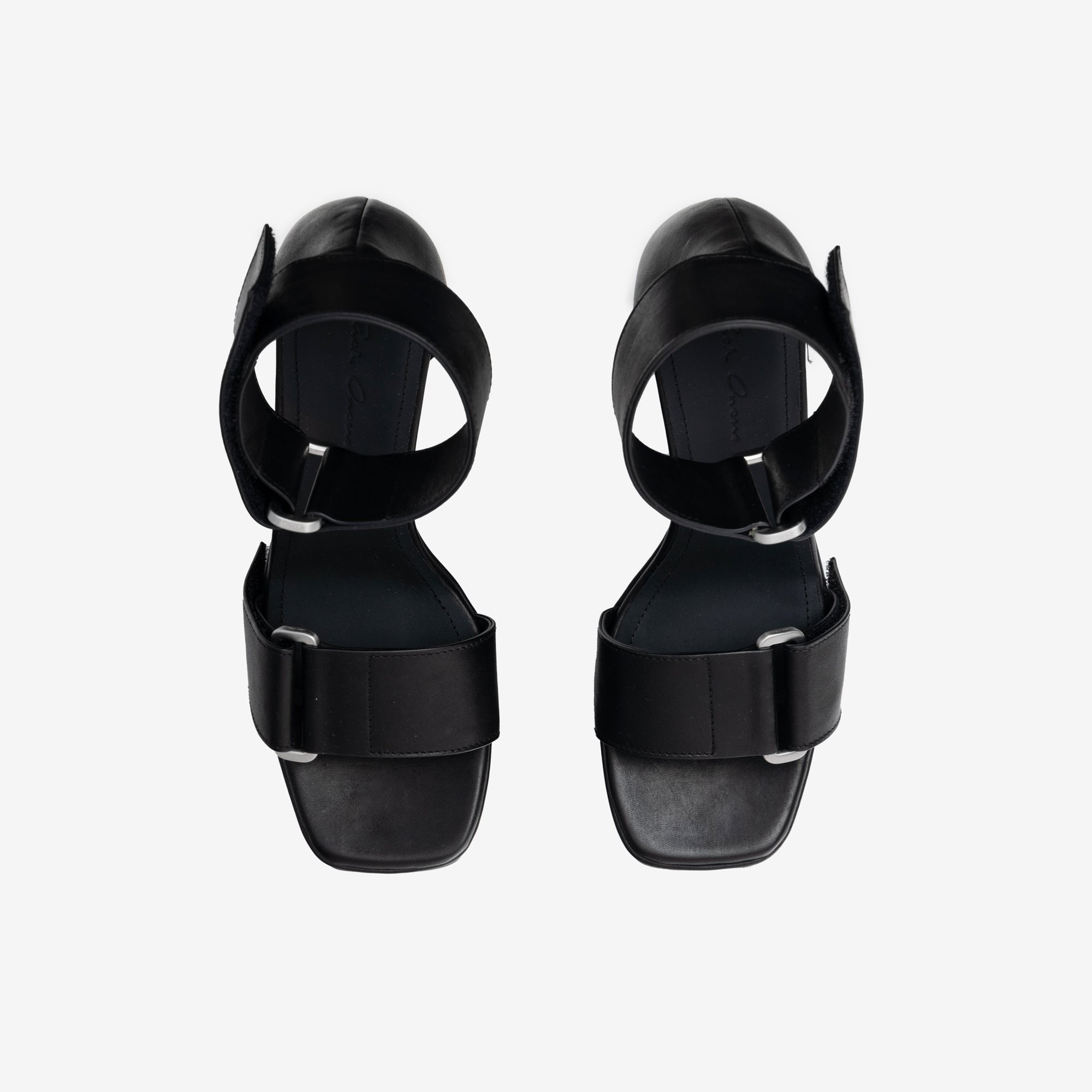 Rick Owens Womens Strap Sandal 65 Black - 6