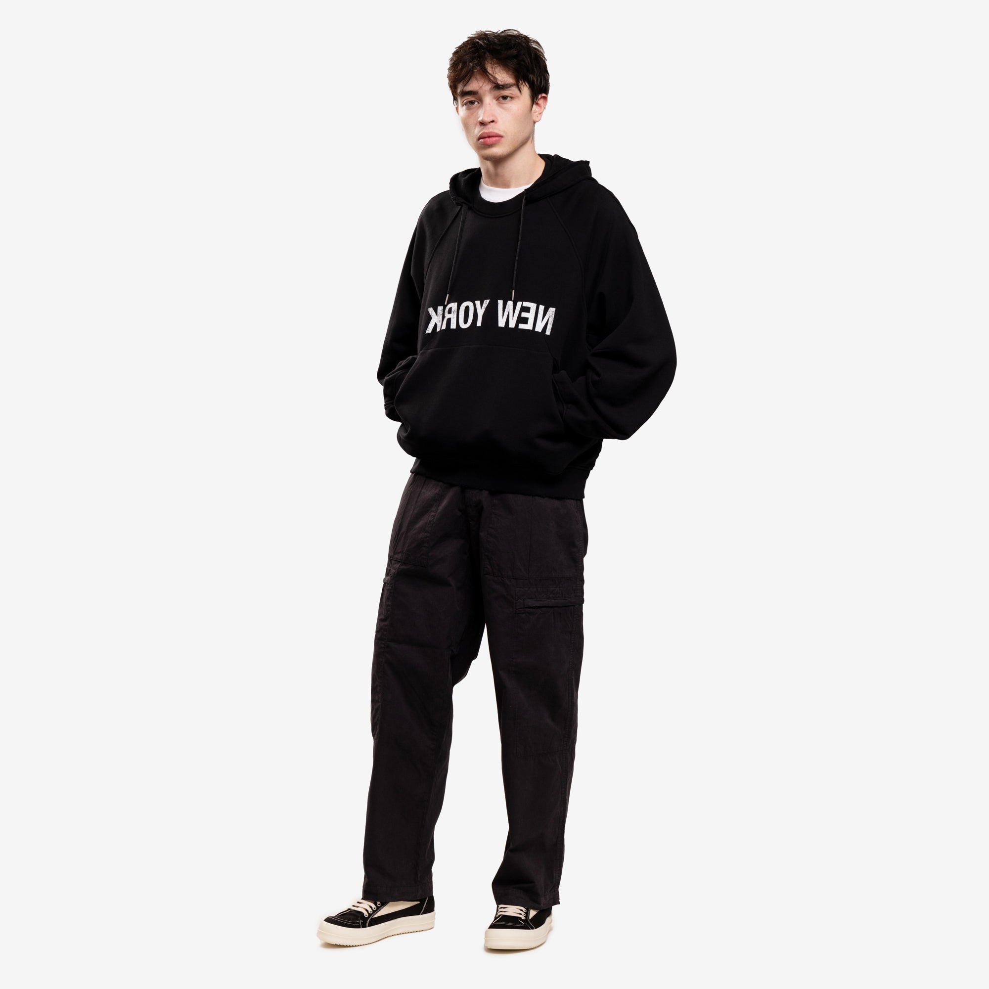 Helmut Lang Reverse New York Hoody Black - 2