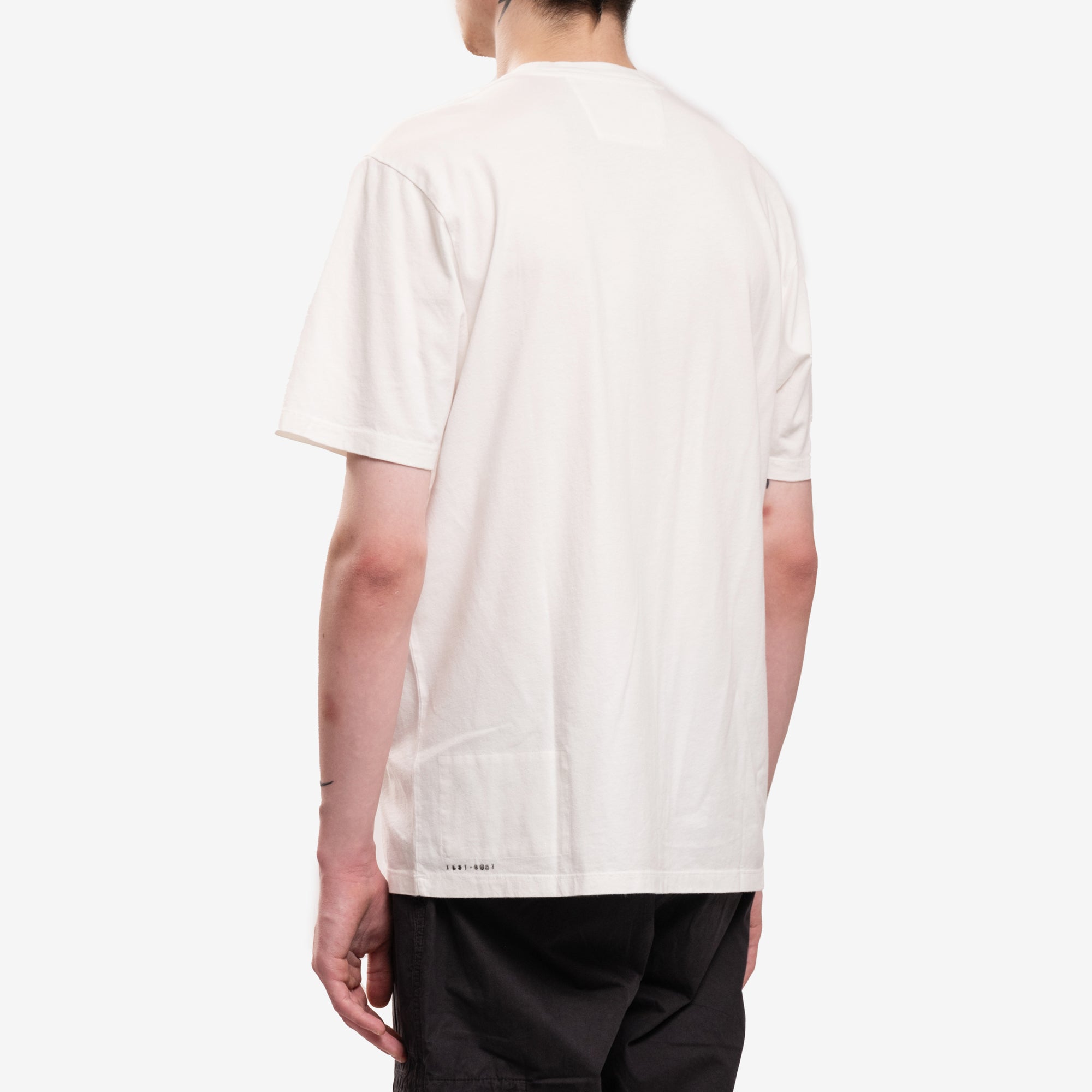 C.P. Company Logo Grid T-Shirt Gauze White - 4