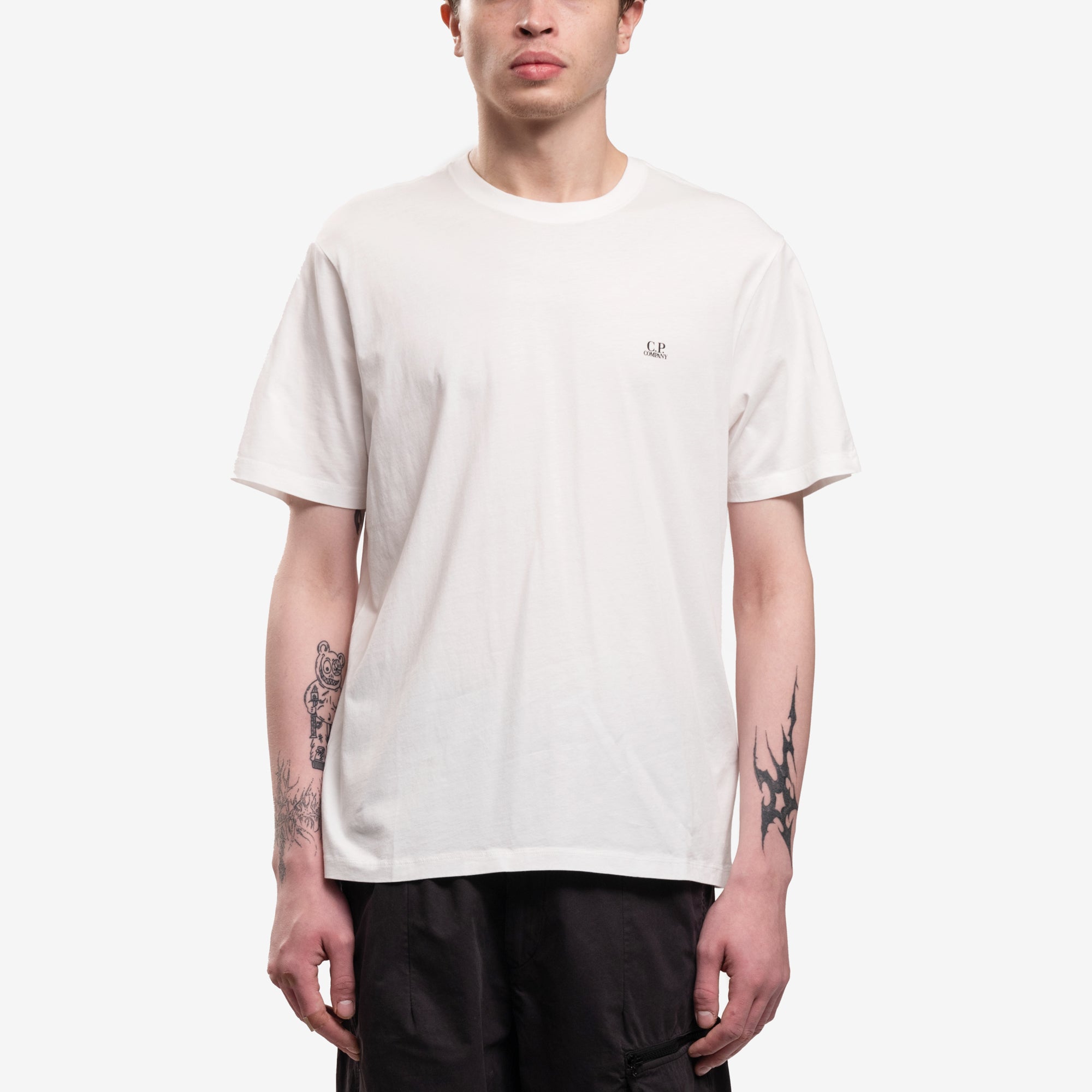 C.P. Company Back Goggle T-Shirt Gauze White - 1