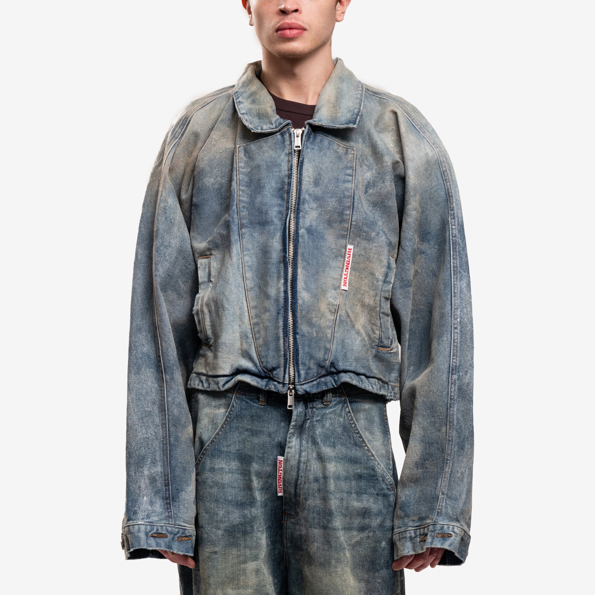 RRR123 Rose Trucker Jacket Indigo - 1