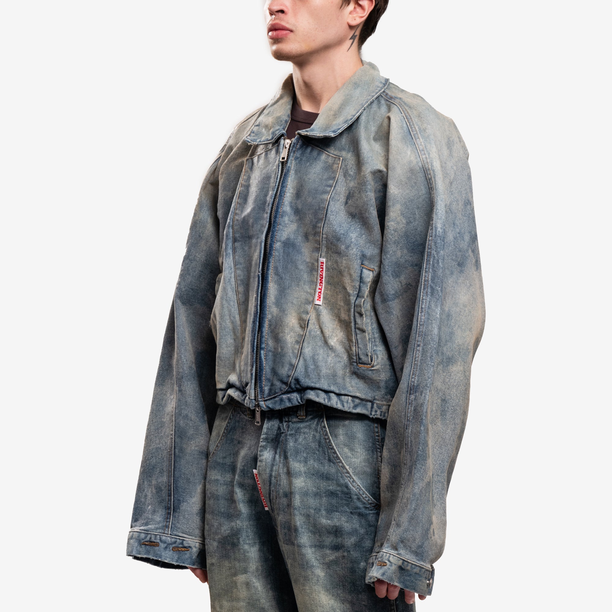 RRR123 Rose Trucker Jacket Indigo - 3