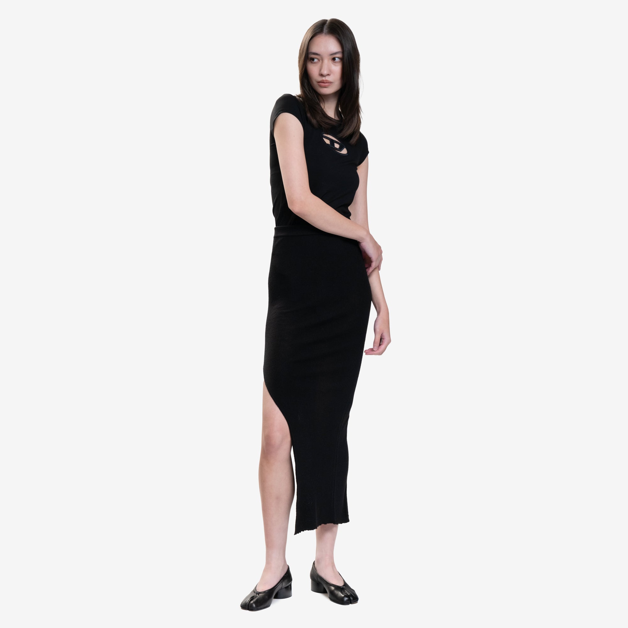 Rick Owens Womens Ziggy Skirt Black - 2