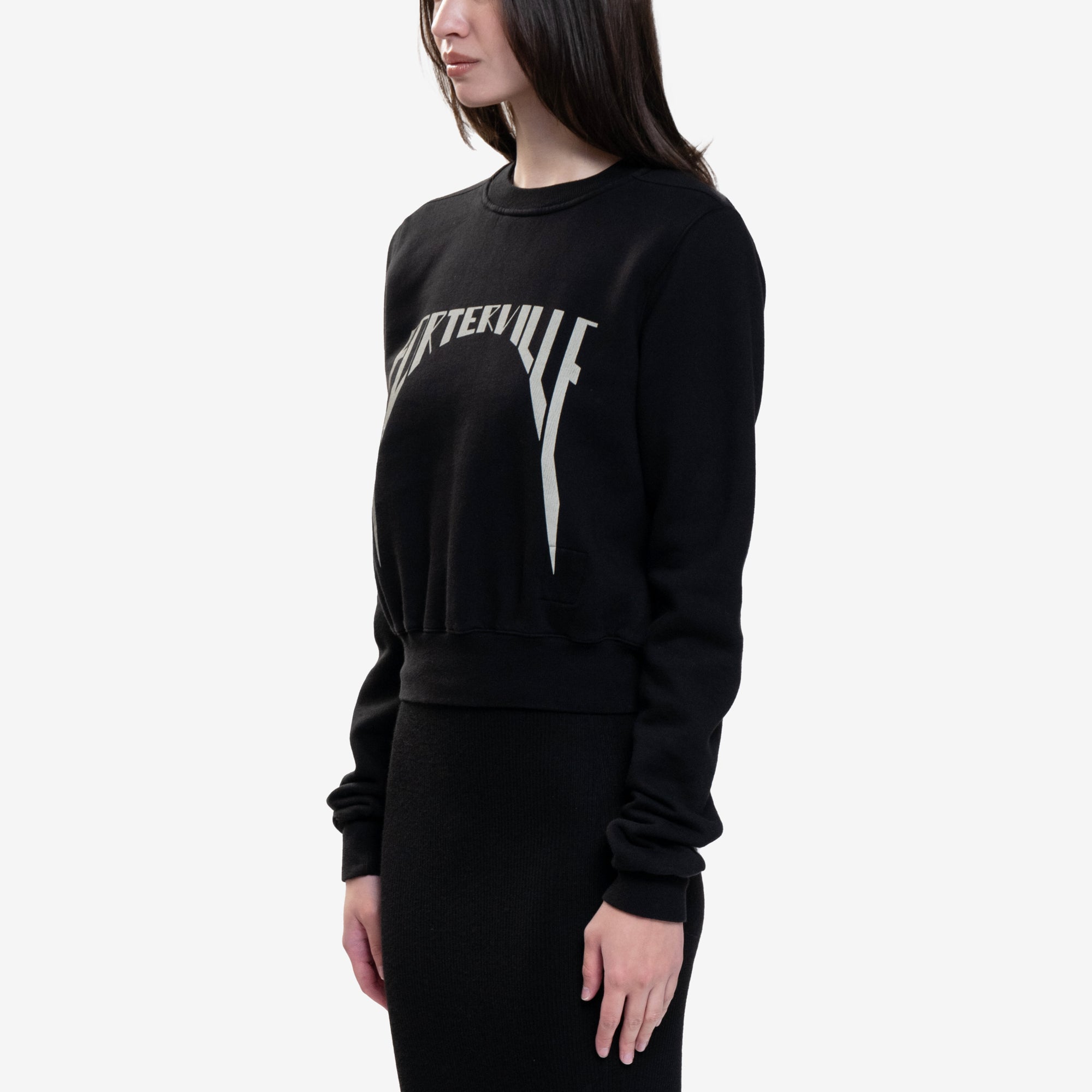 Photo of Rick Owens DRKSHDW Womens Cropped Sweatshirt - 3