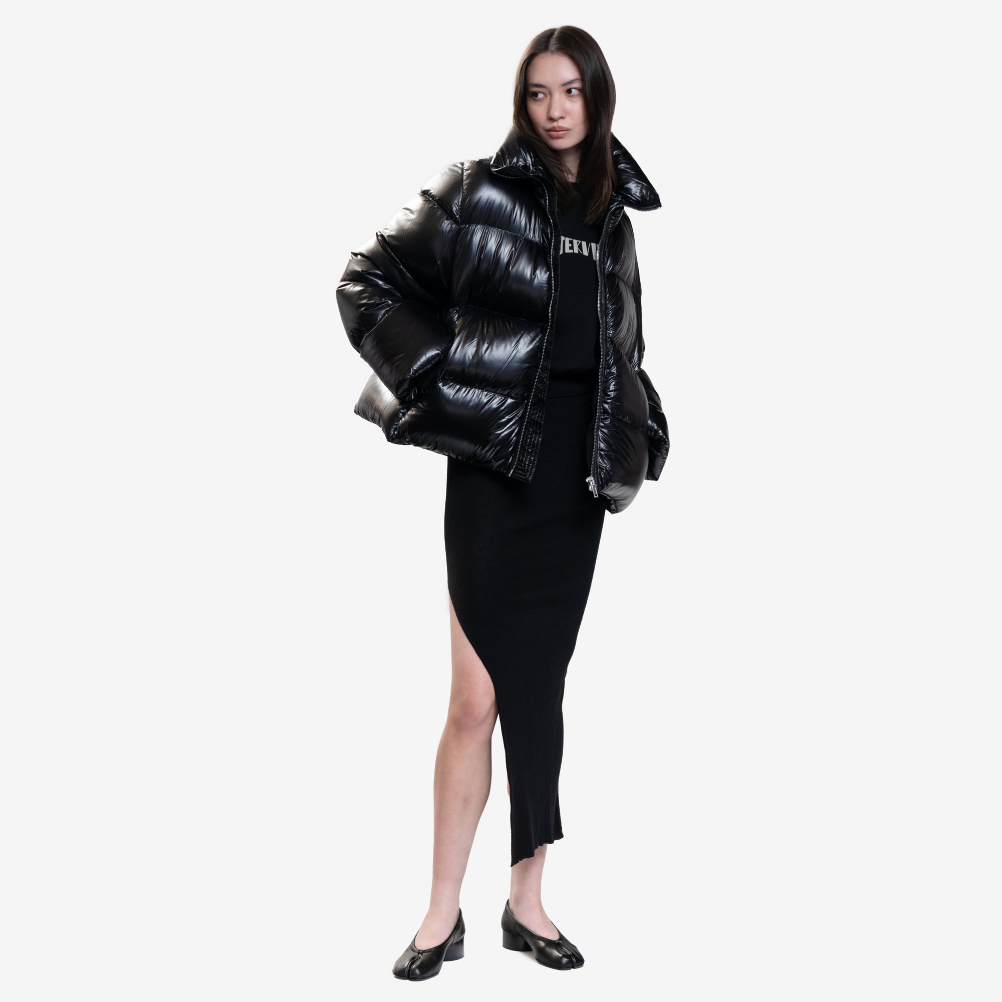 Rick Owens Turtle Down Jacket Black - 2