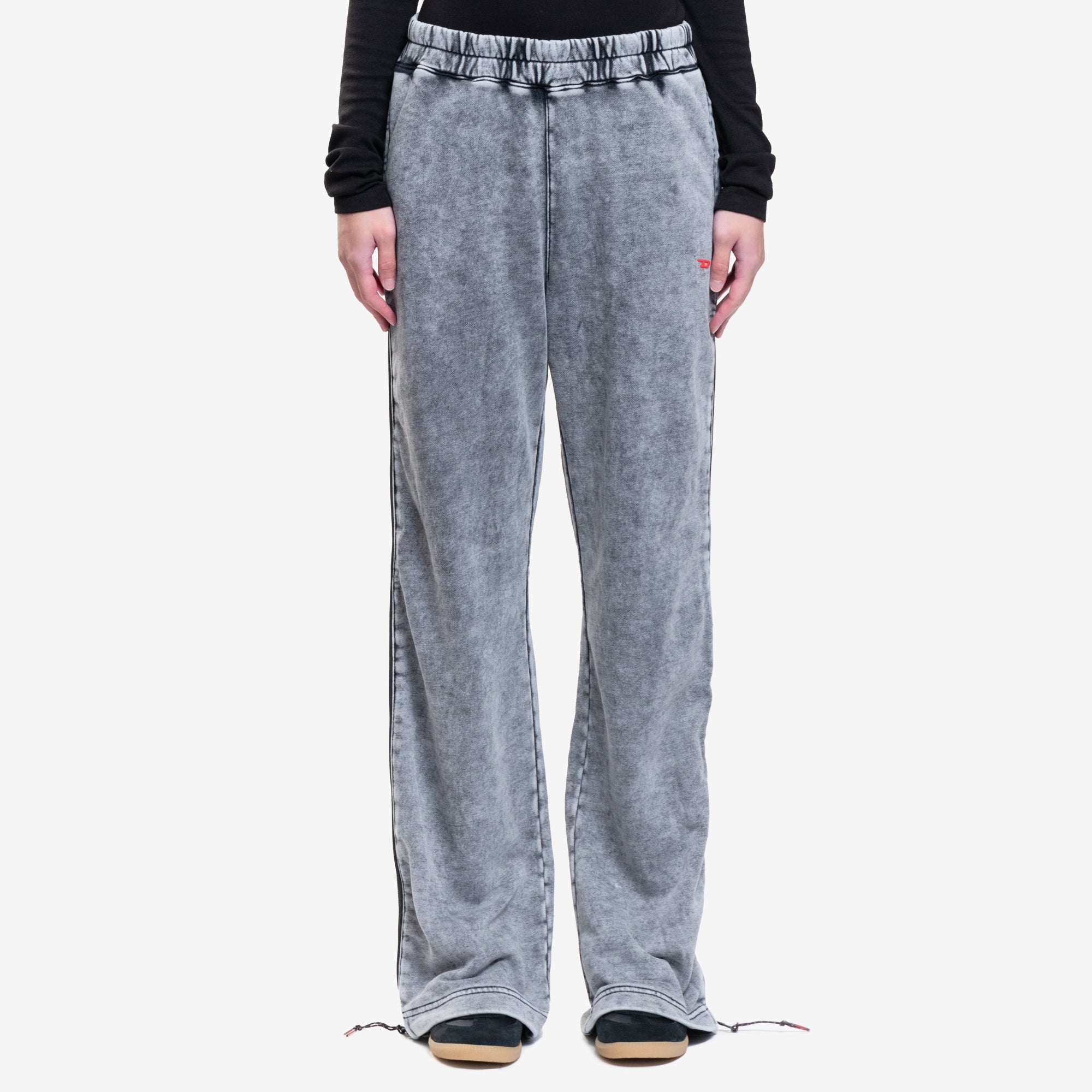 DIESEL Womens Delaney Volume Sweat Jeans Black - 1