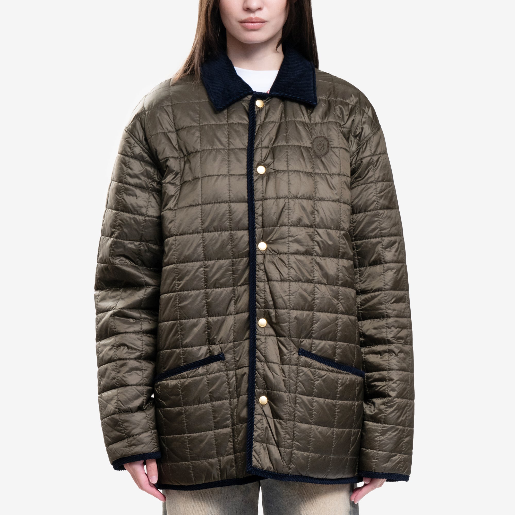 Drôle de Monsieur Le Veste Matelassee Khaki Green - 1