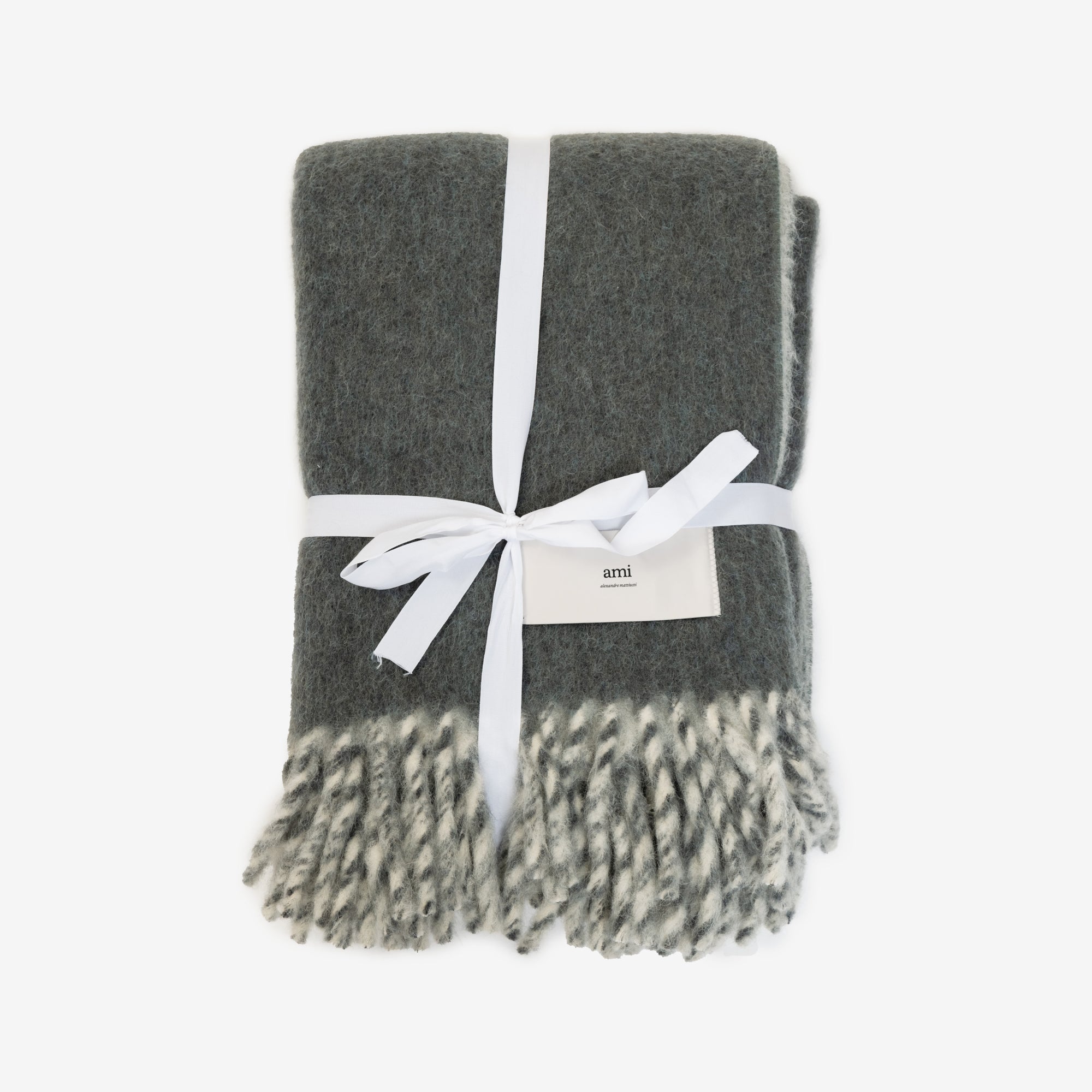 AMI AMI Label Bicolour Blanket Antique Clay - 1