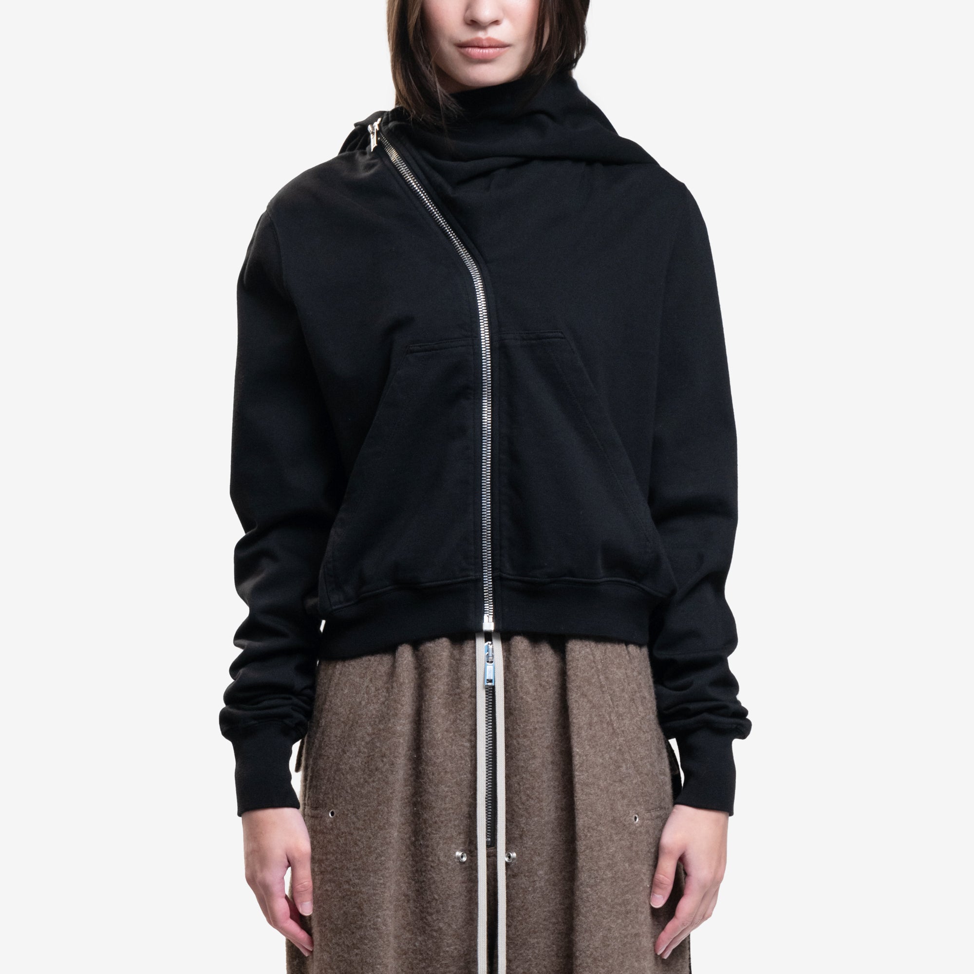 Rick Owens DRKSHDW Womens Mountain Hoody Black - 1