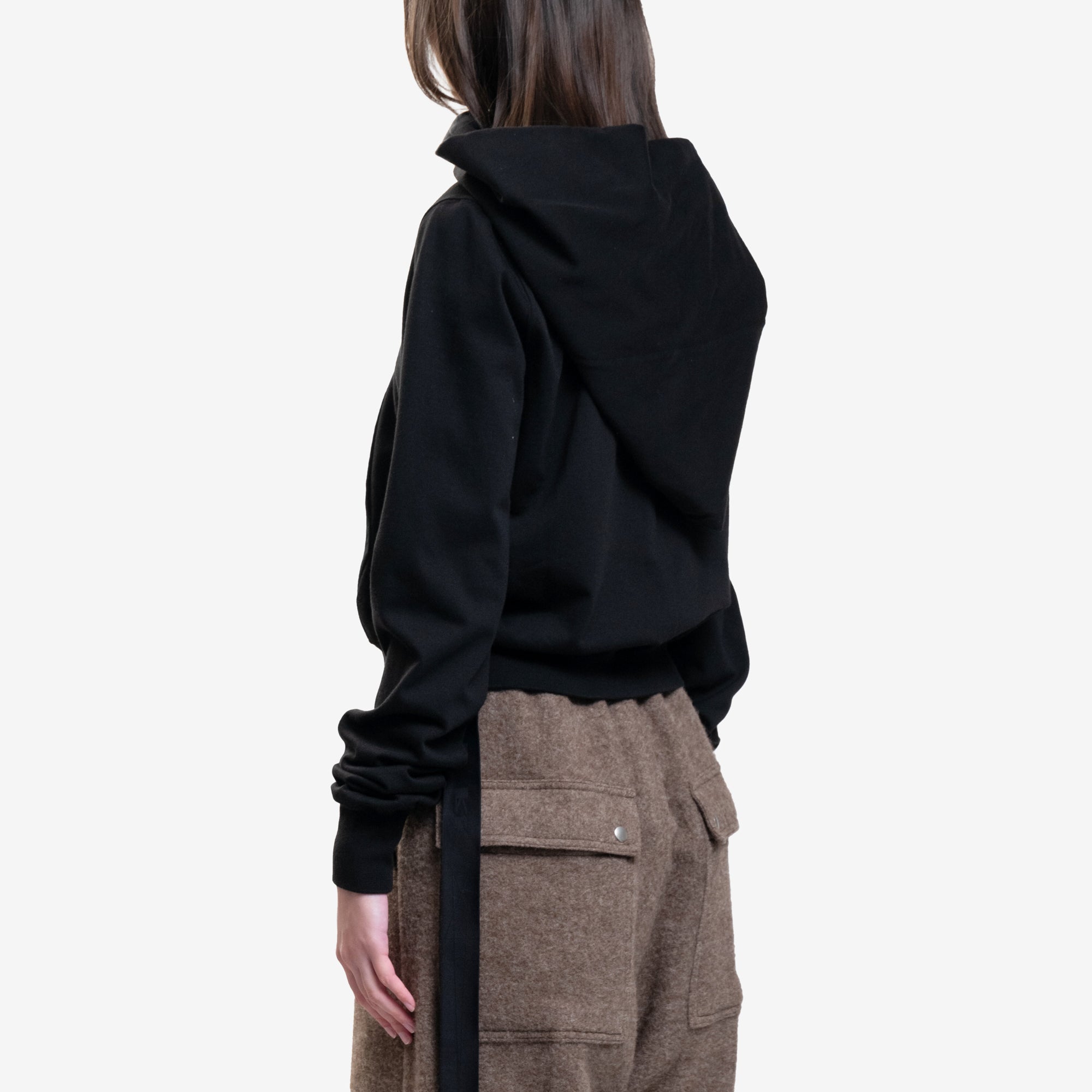 Rick Owens DRKSHDW Womens Mountain Hoody Black - 4