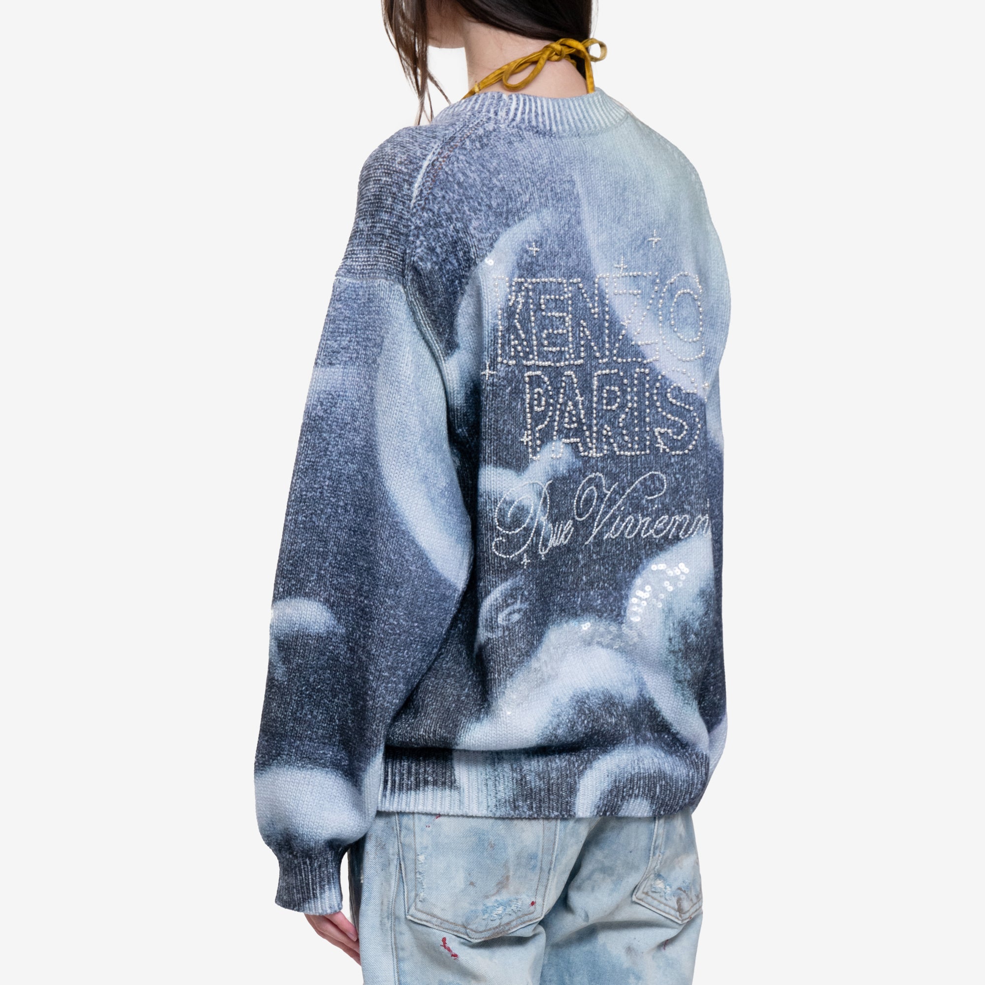 Kenzo Cloud Tiger Sweater Midnight Blue - 4