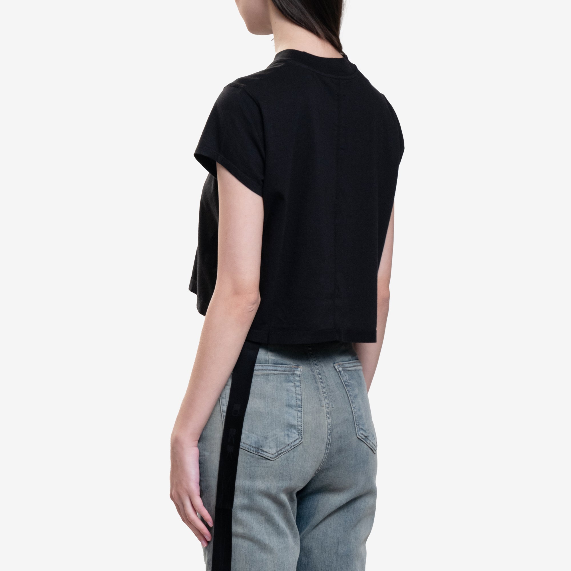 Photo of Rick Owens DRKSHDW Womens Cropped Small Level T-Shirt - 4
