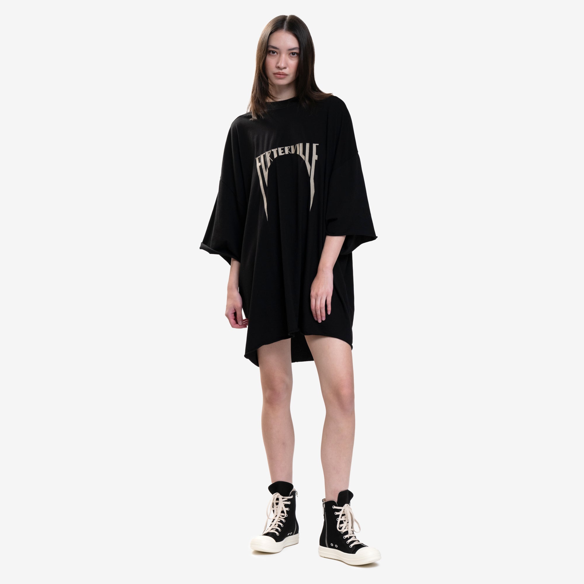 Rick Owens Porterville Tommy T-Shirt Black - 2