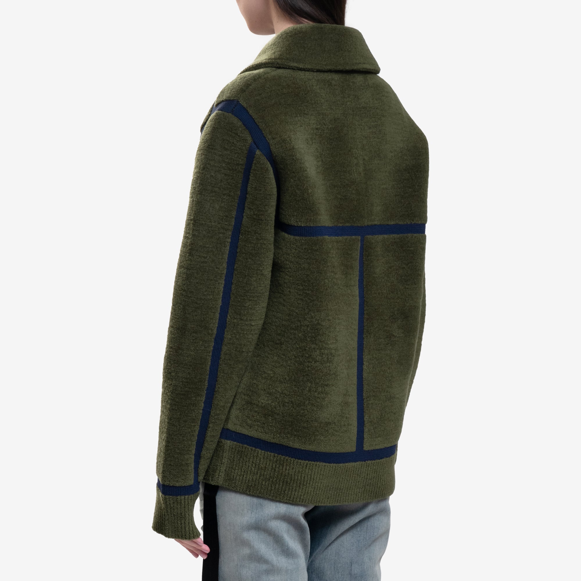 Drôle de Monsieur La Veste Maille Khaki Green - 4
