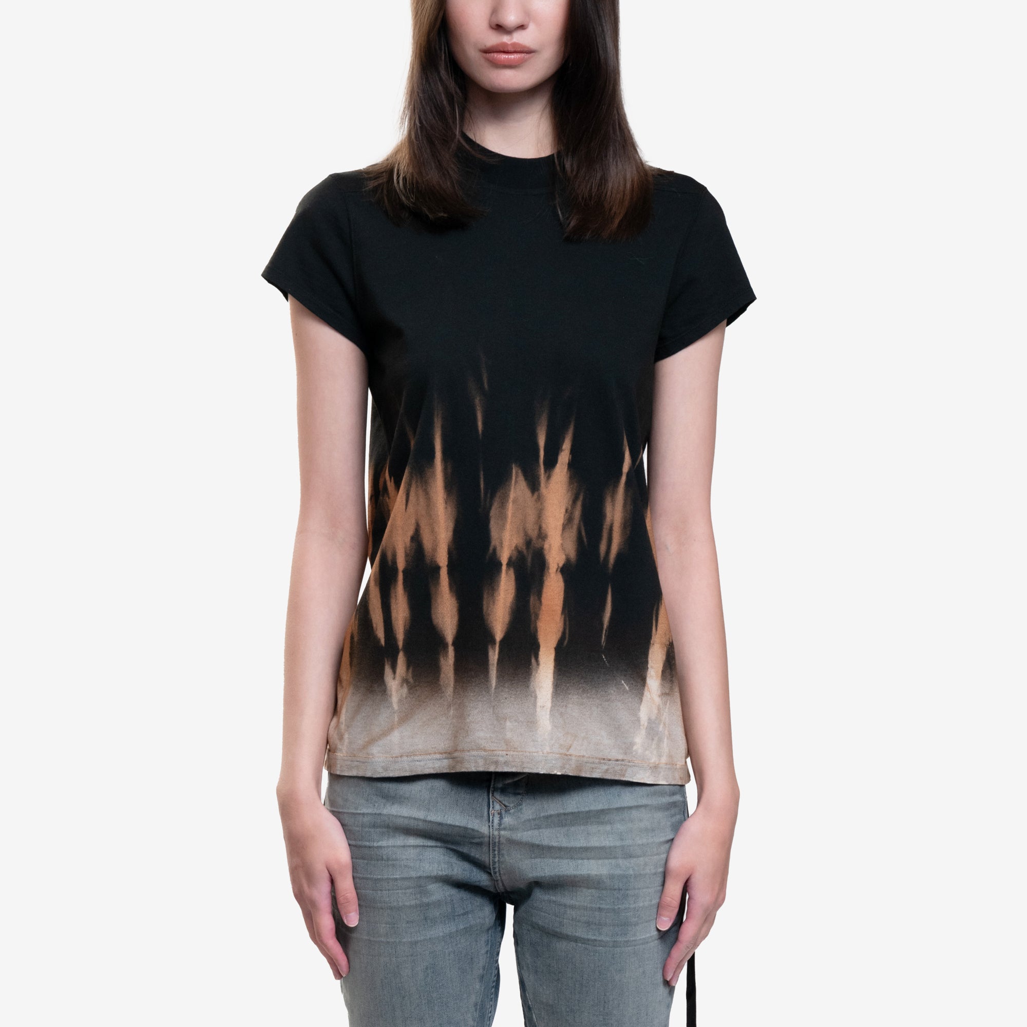 Rick Owens DRKSHDW Womens Small Level T-Shirt Black - 1