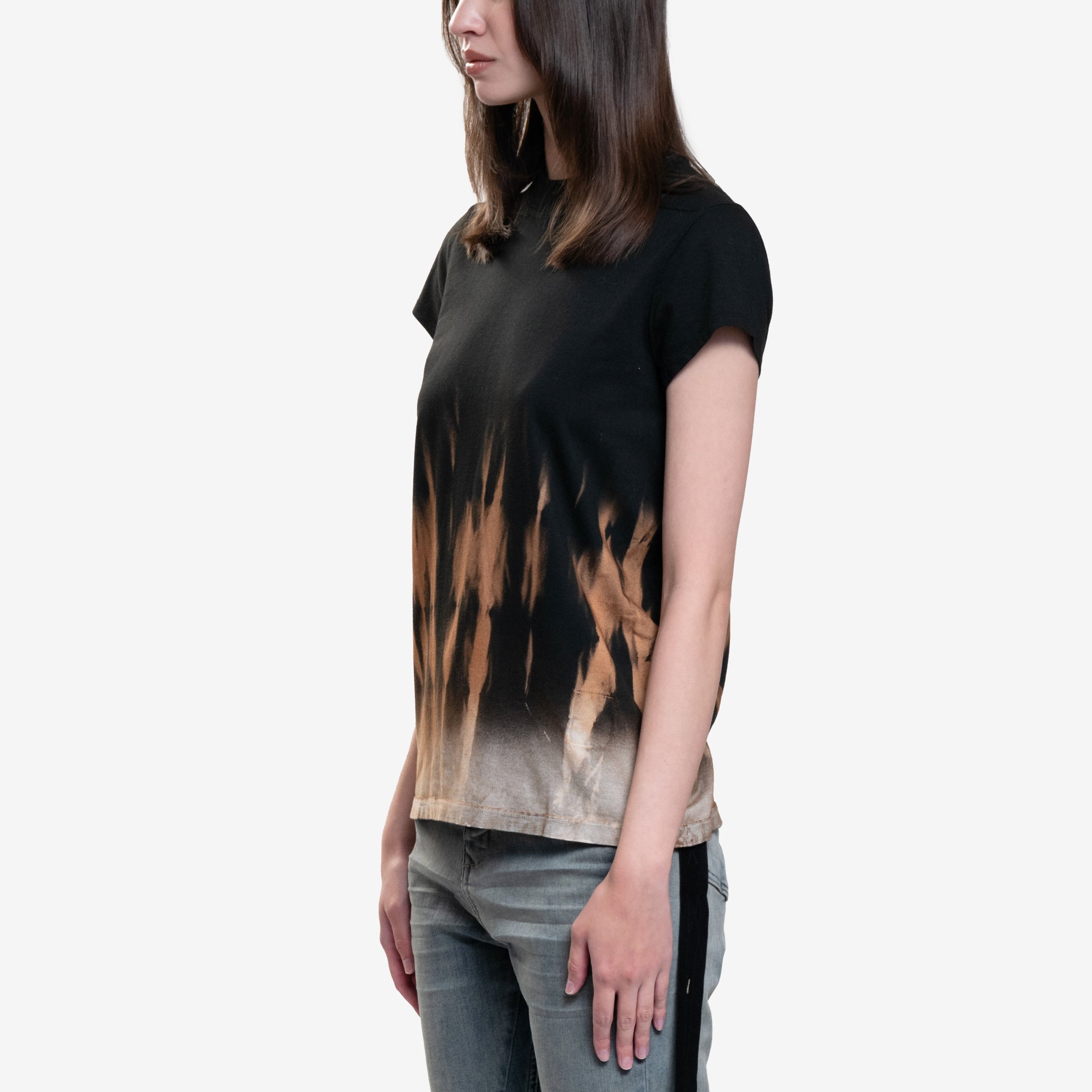 Rick Owens DRKSHDW Womens Small Level T-Shirt Black - 3