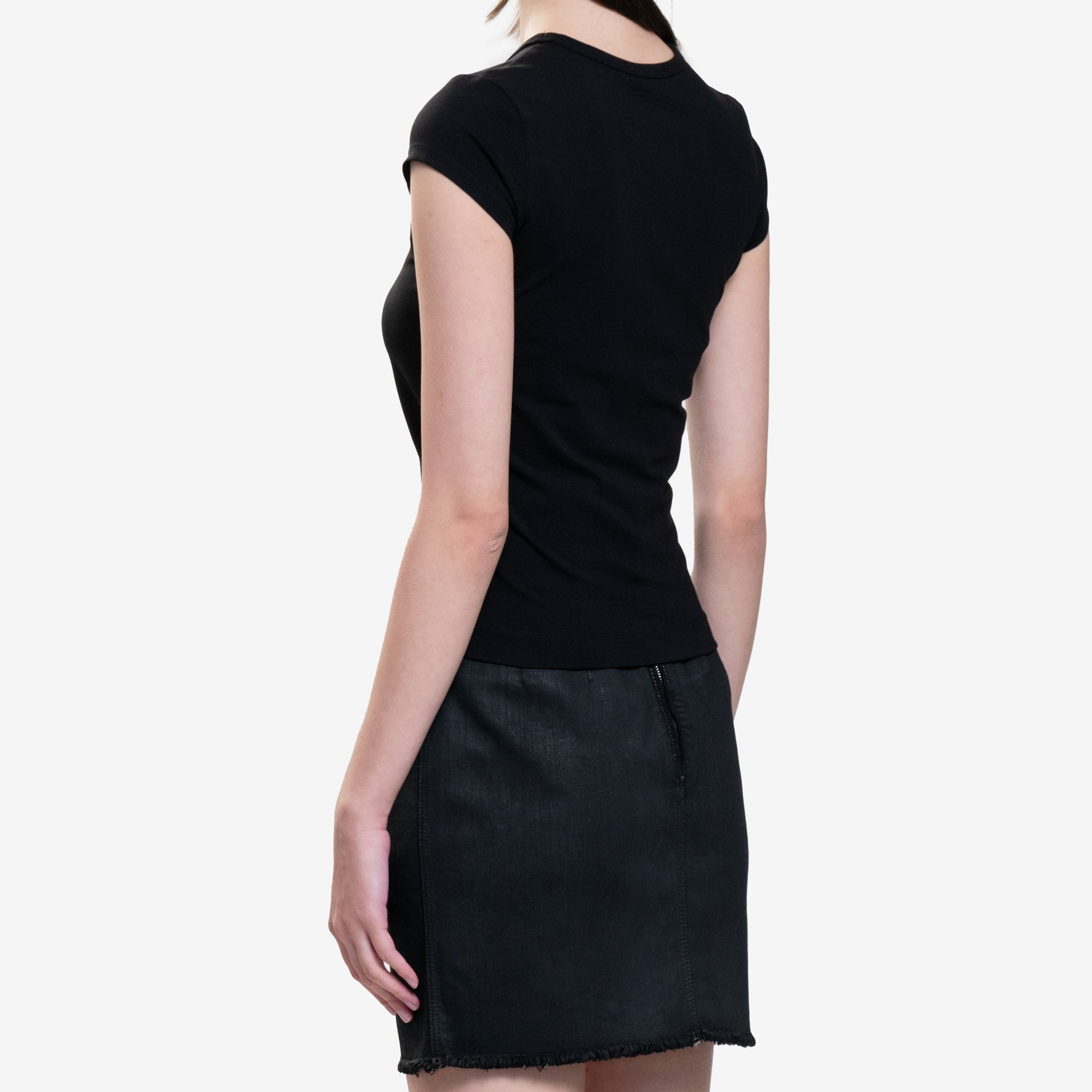 DIESEL Womens Angie T-Shirt Black - 4