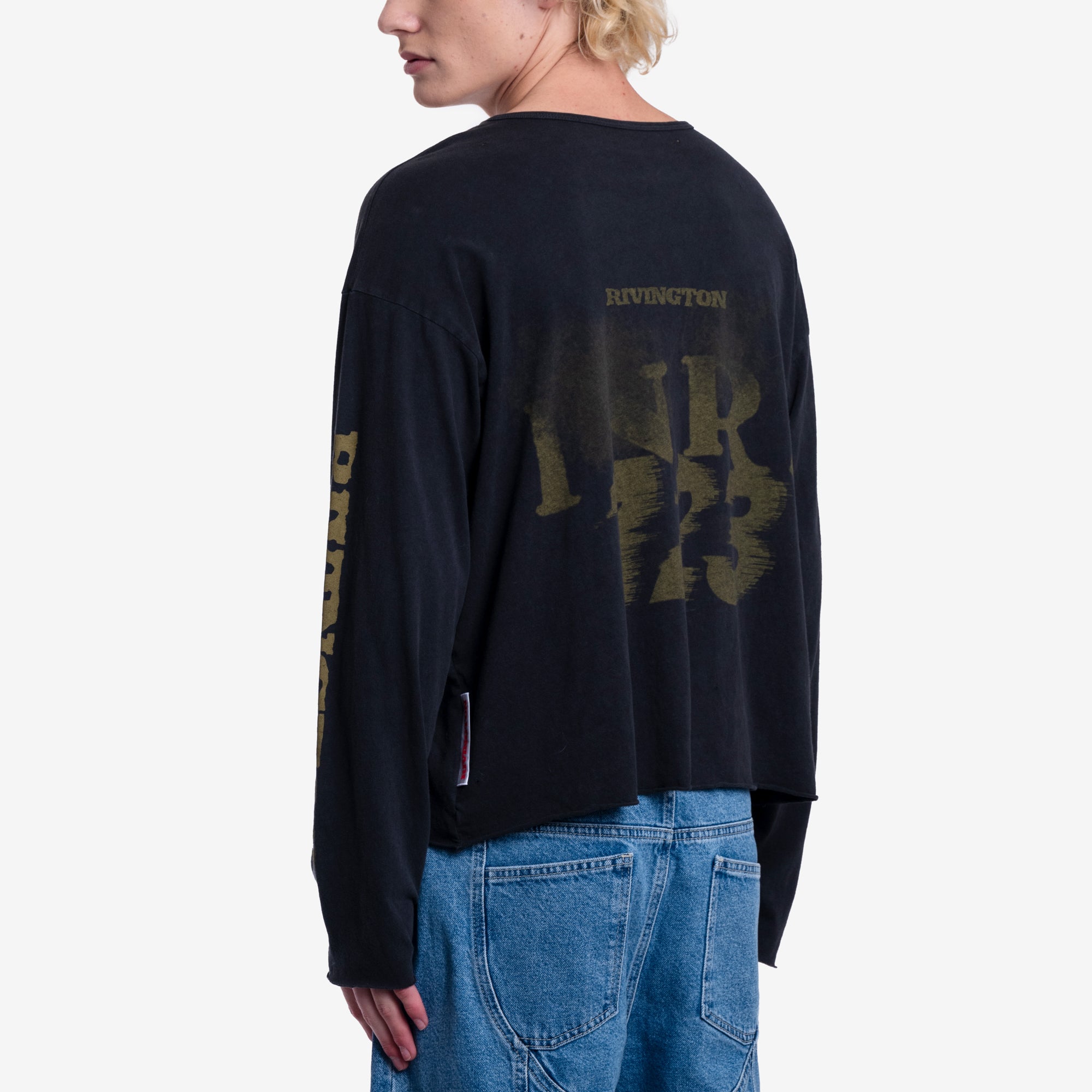 RRR123 Inri Enemy LS Vintage T-Shirt Black - 4