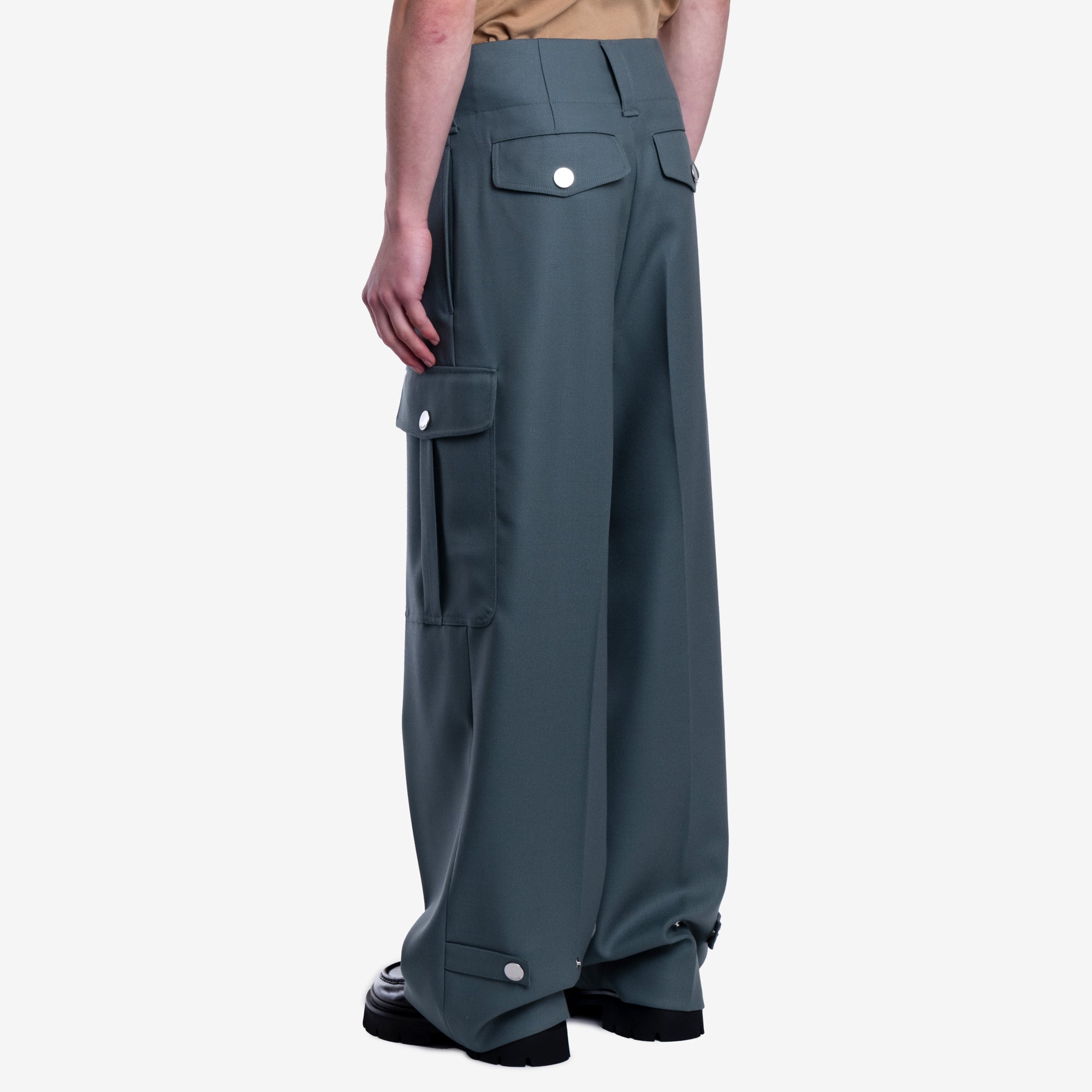 AMI Straight Fit Cargo Trousers Antique Clay - 4