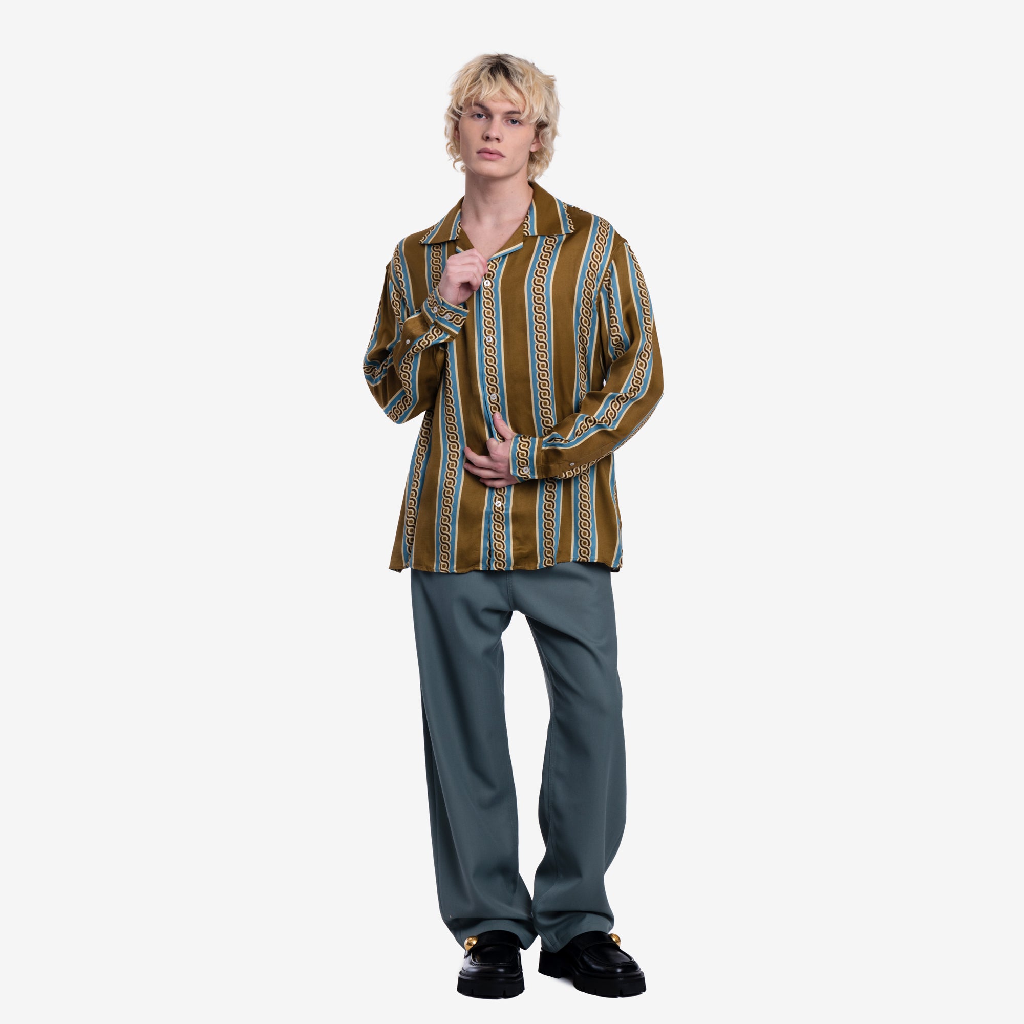 Drôle de Monsieur La Chemise Tresses Mustard - 2