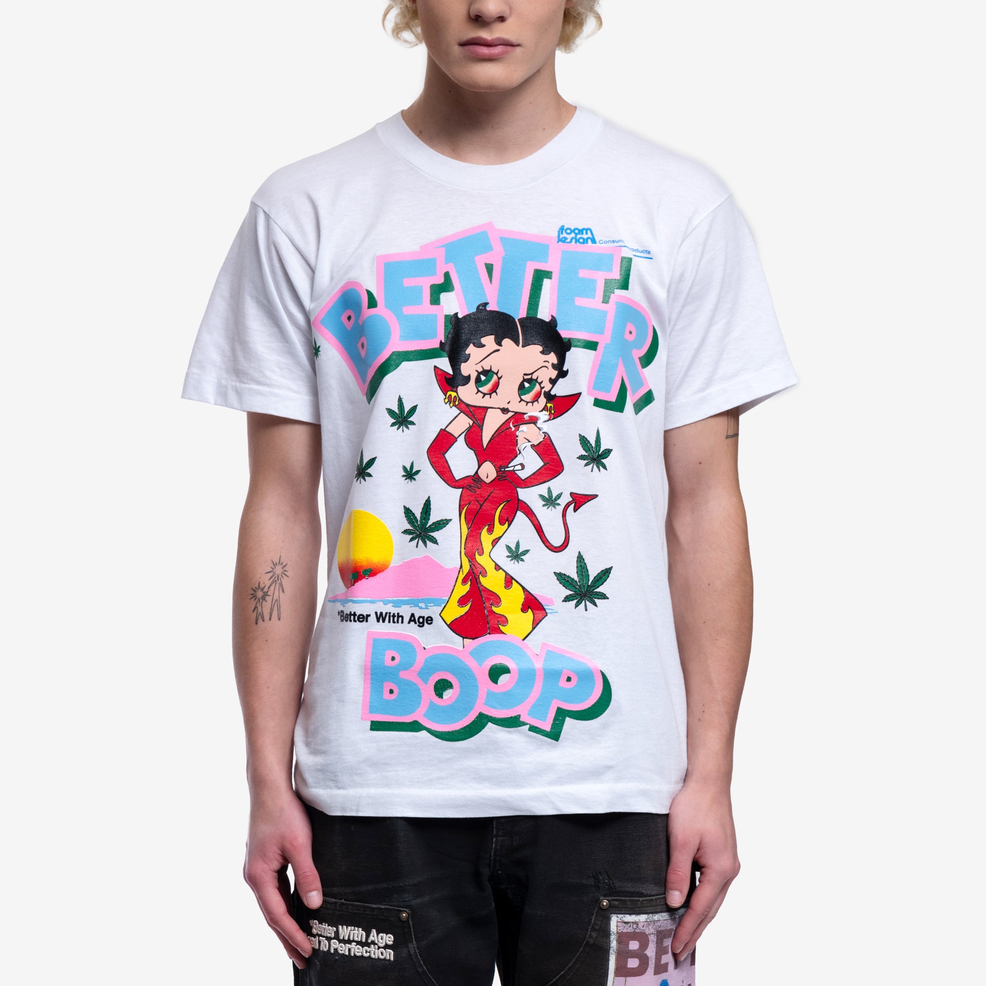 Mens Better with Age Better Boop T-Shirt in Multicolour
