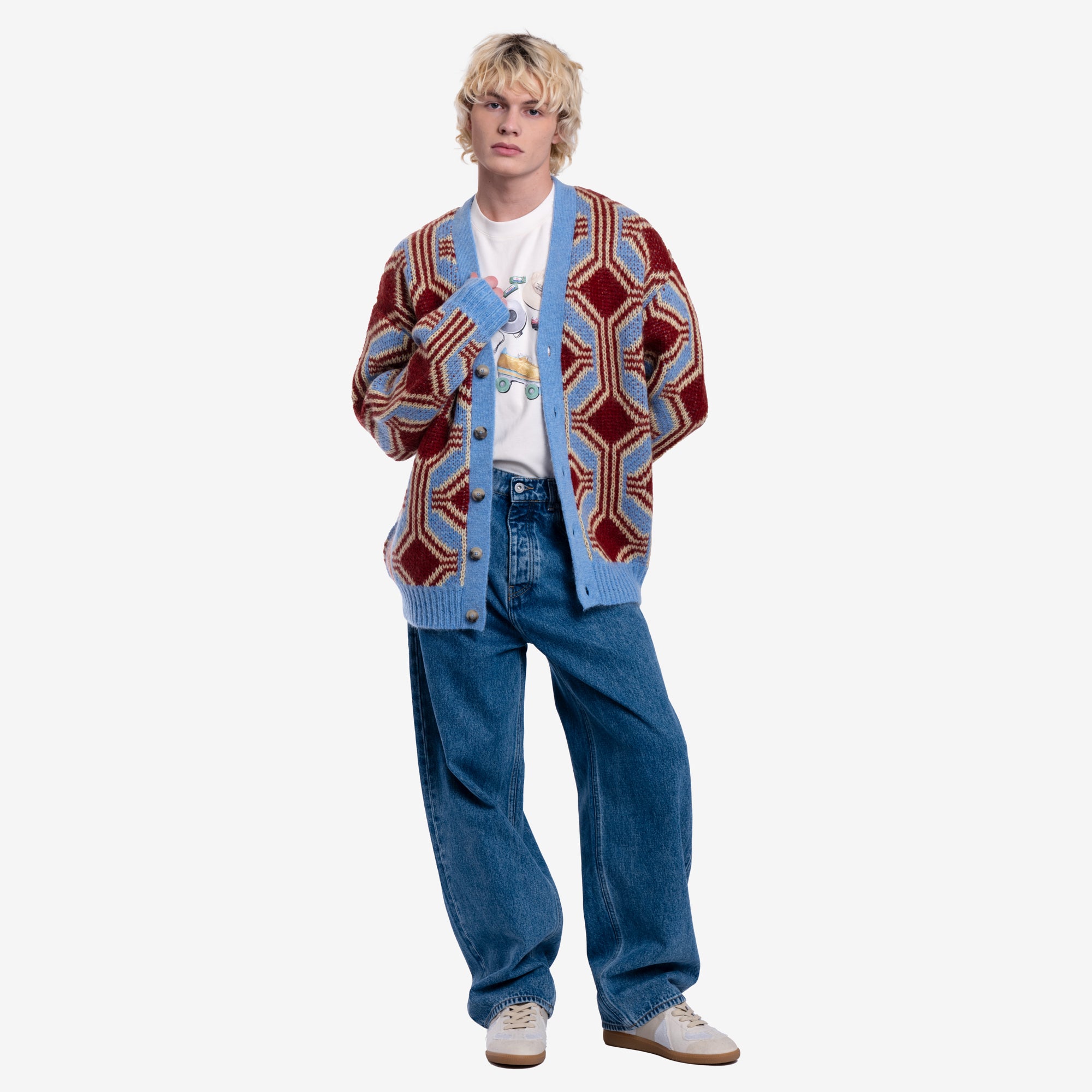 Photo of Drôle de Monsieur Le Cardigan Mohair Geometrique - 2