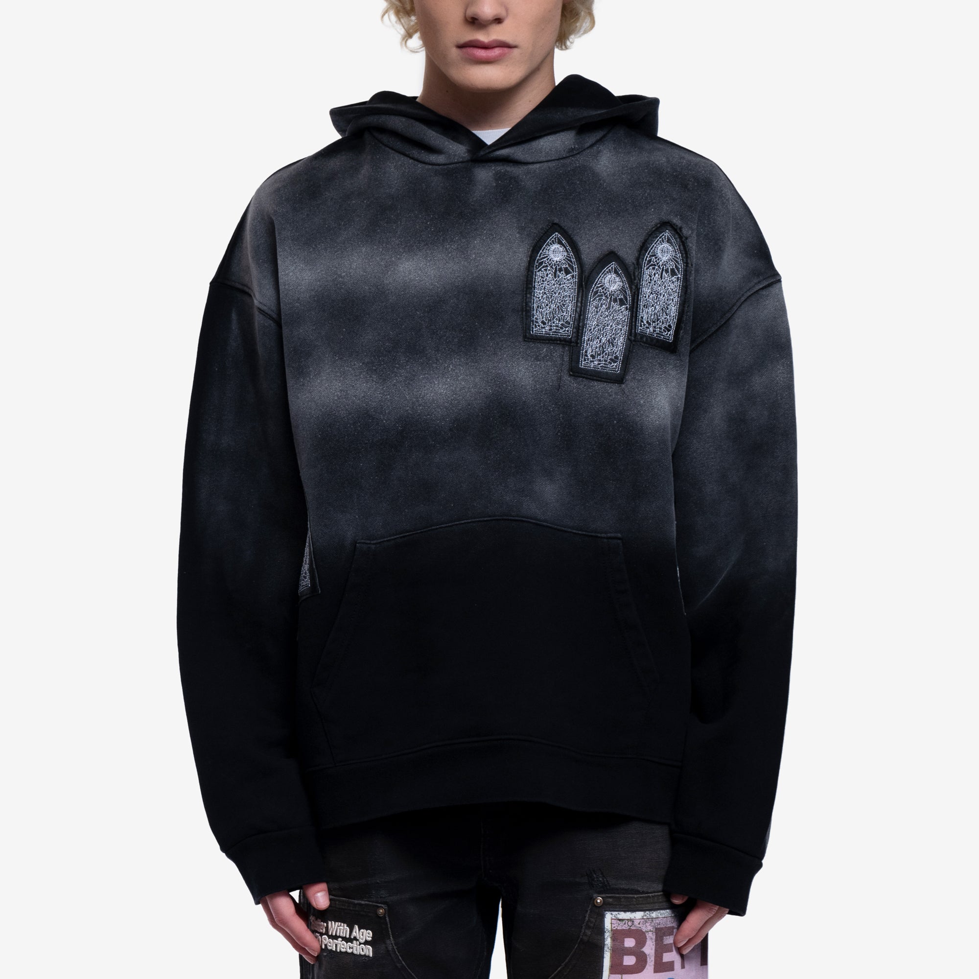 Who Decides War Faded Hoody Coal - 1