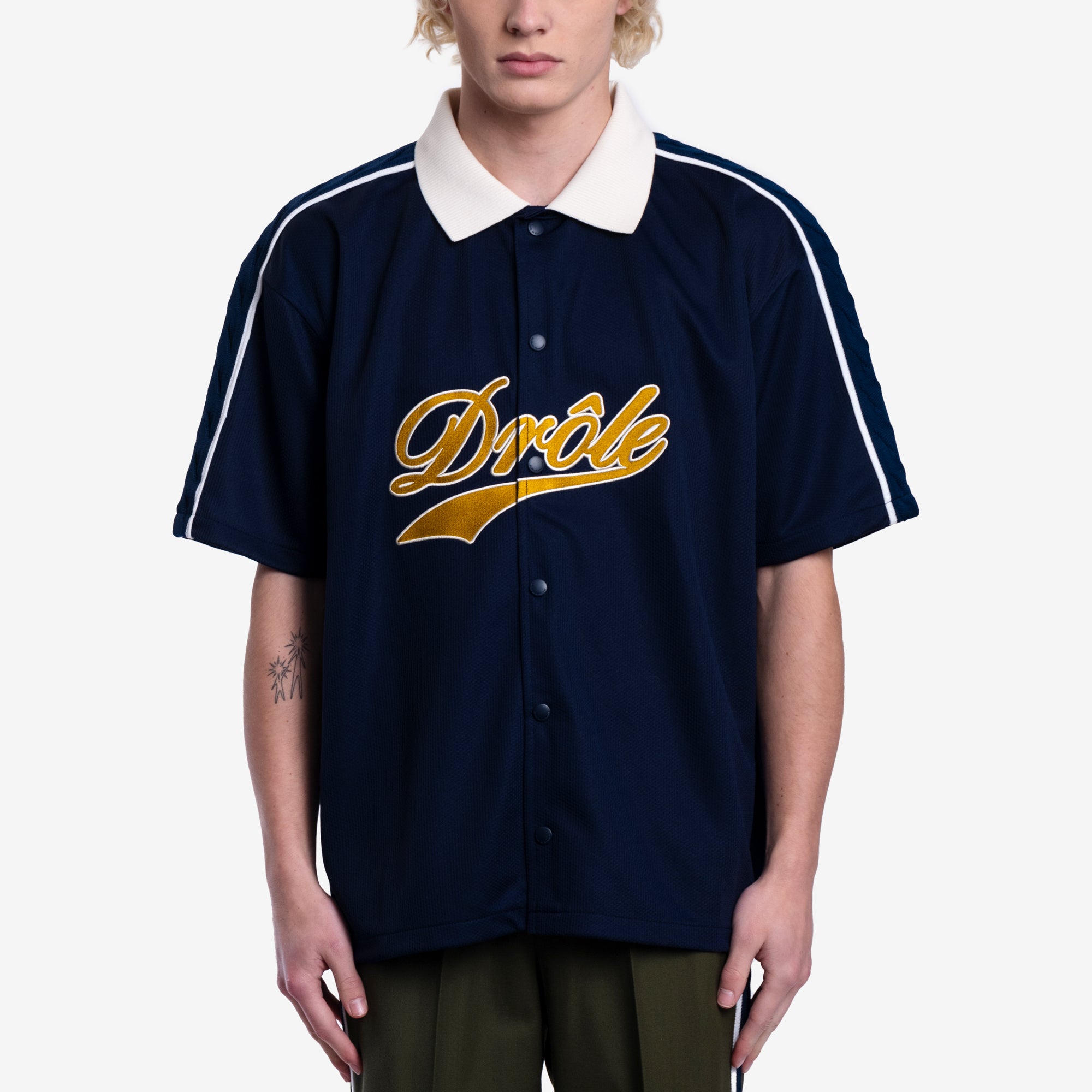 Drôle de Monsieur La Chemise Mesh Navy - 1