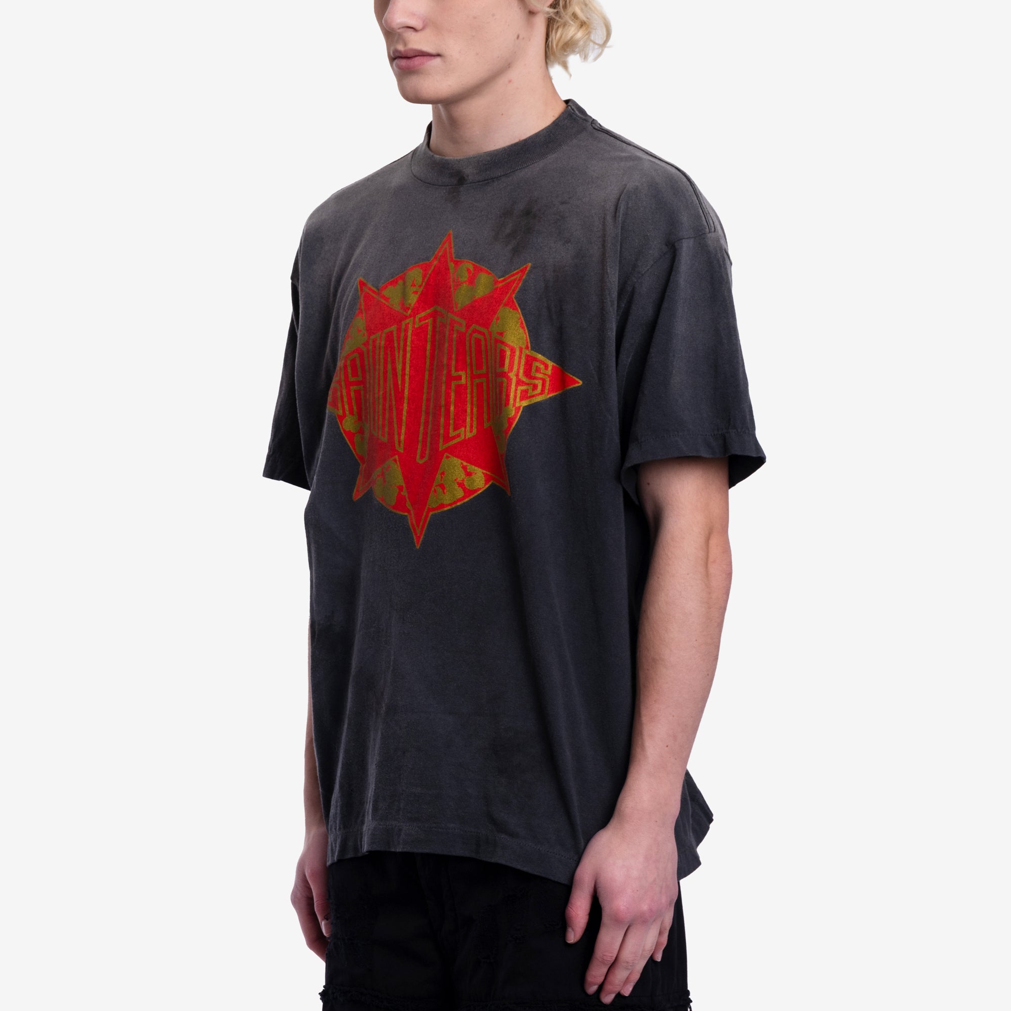 SAINT TEARS XXXL Tシャツ Saint Mxxxxxx Mens Saint Tears T-Shirt in Black
