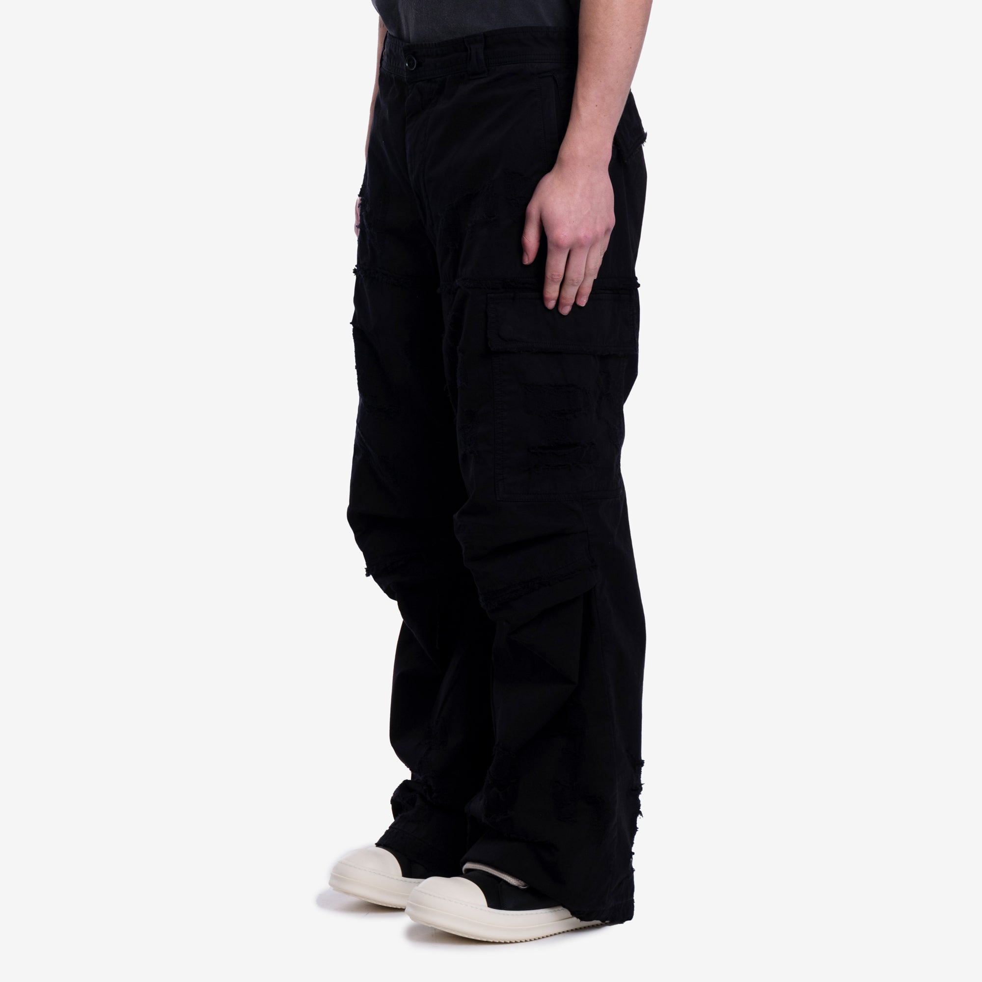 DIESEL Clothing Brand Mens P-Oise Cargo Pants in Black