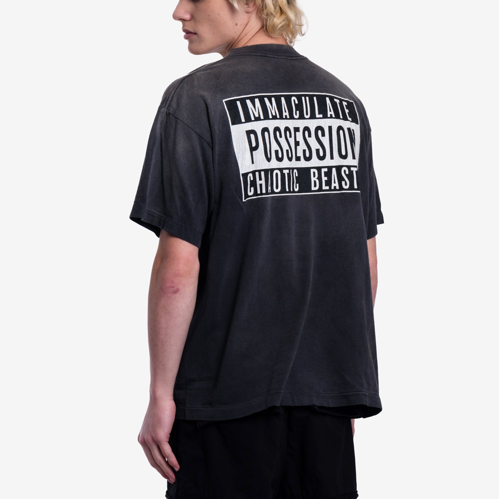 Saint Mxxxxxx Cactus Plant Flea Market Smile T-Shirt Black - 4