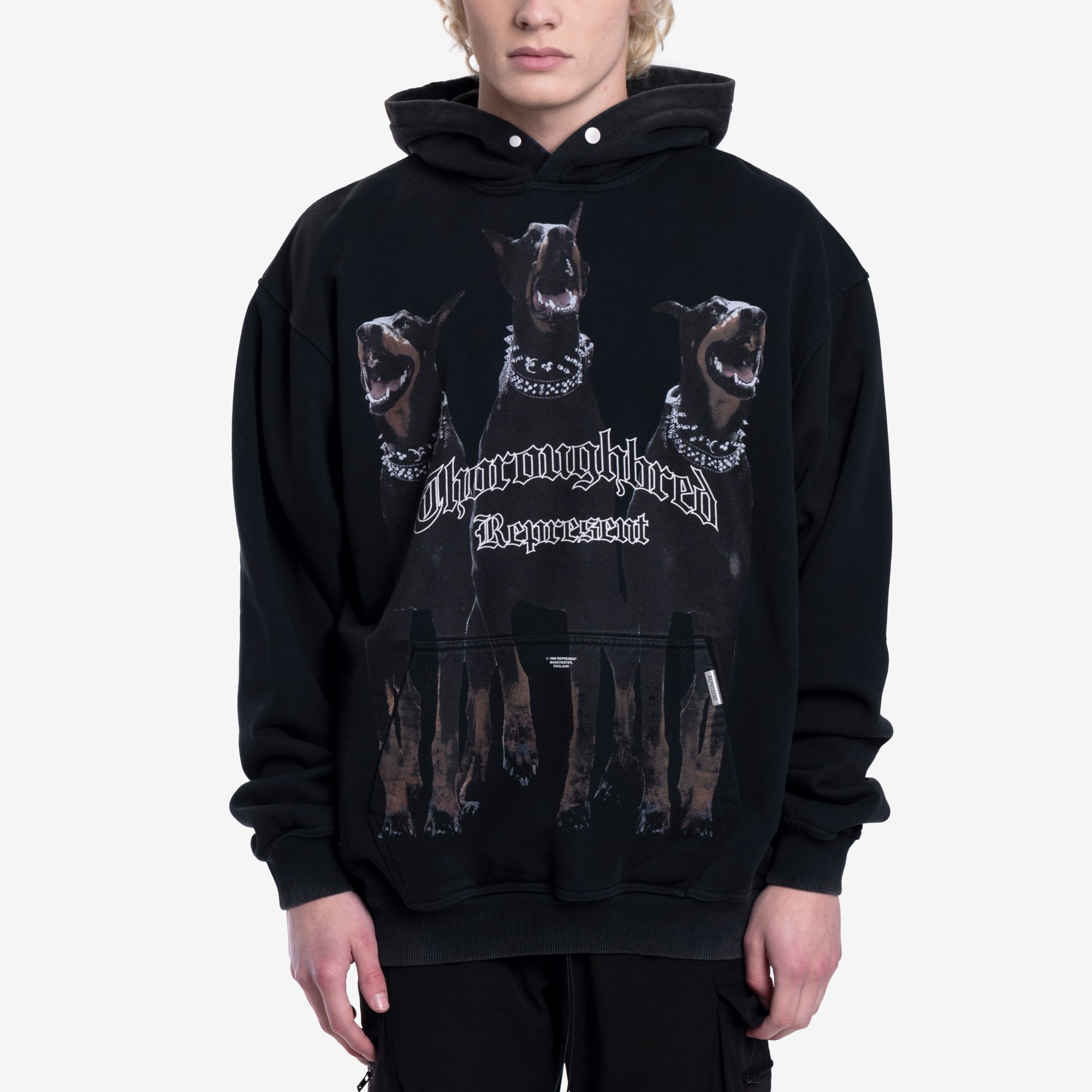 Represent Thoroughbred Hoody Vintage Black - 1