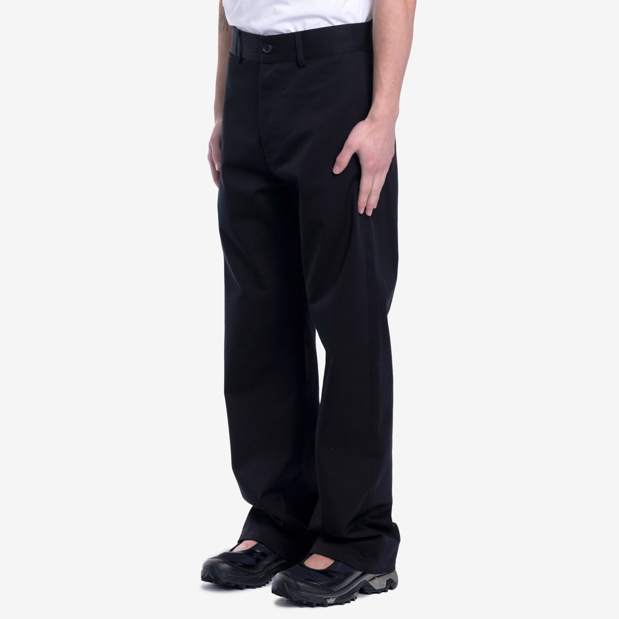MARNI Straight Leg Chino Pants Black - 3