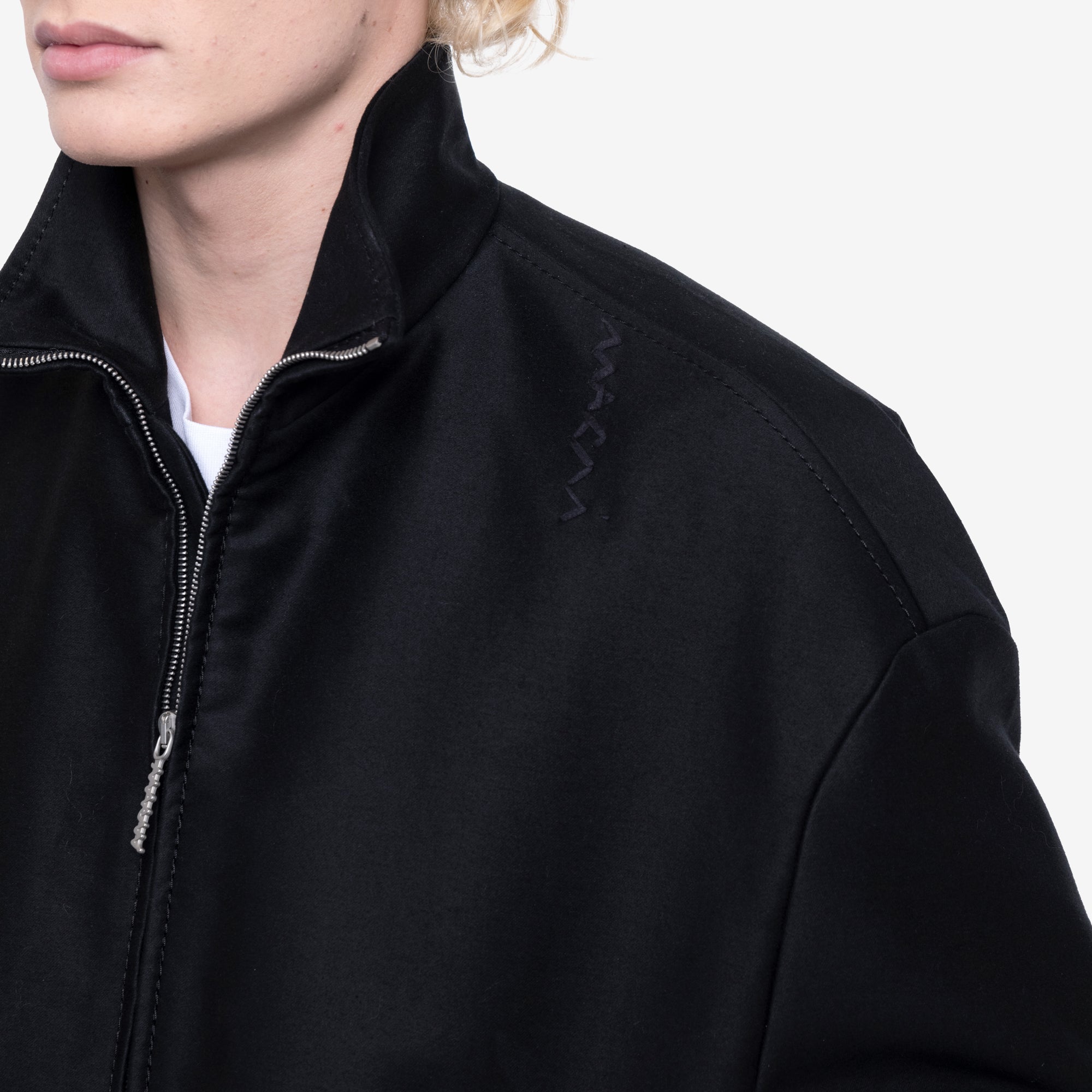 MARNI Cropped Cocoon Jacket Black - 5