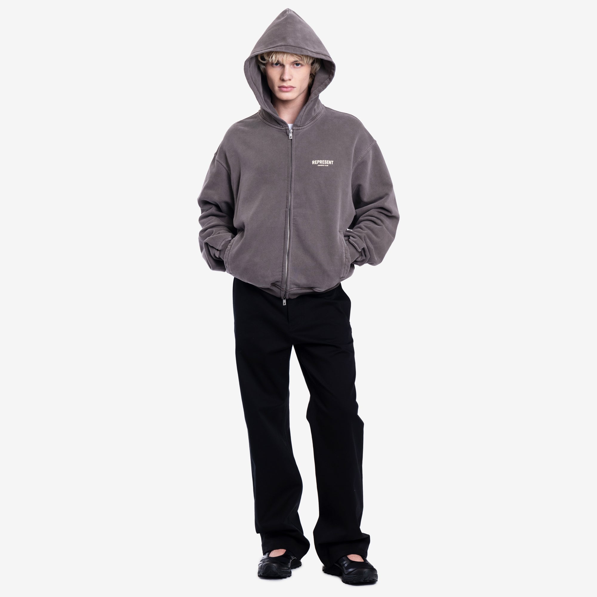 Represent Owners Club Zip Hoody Fog - 2