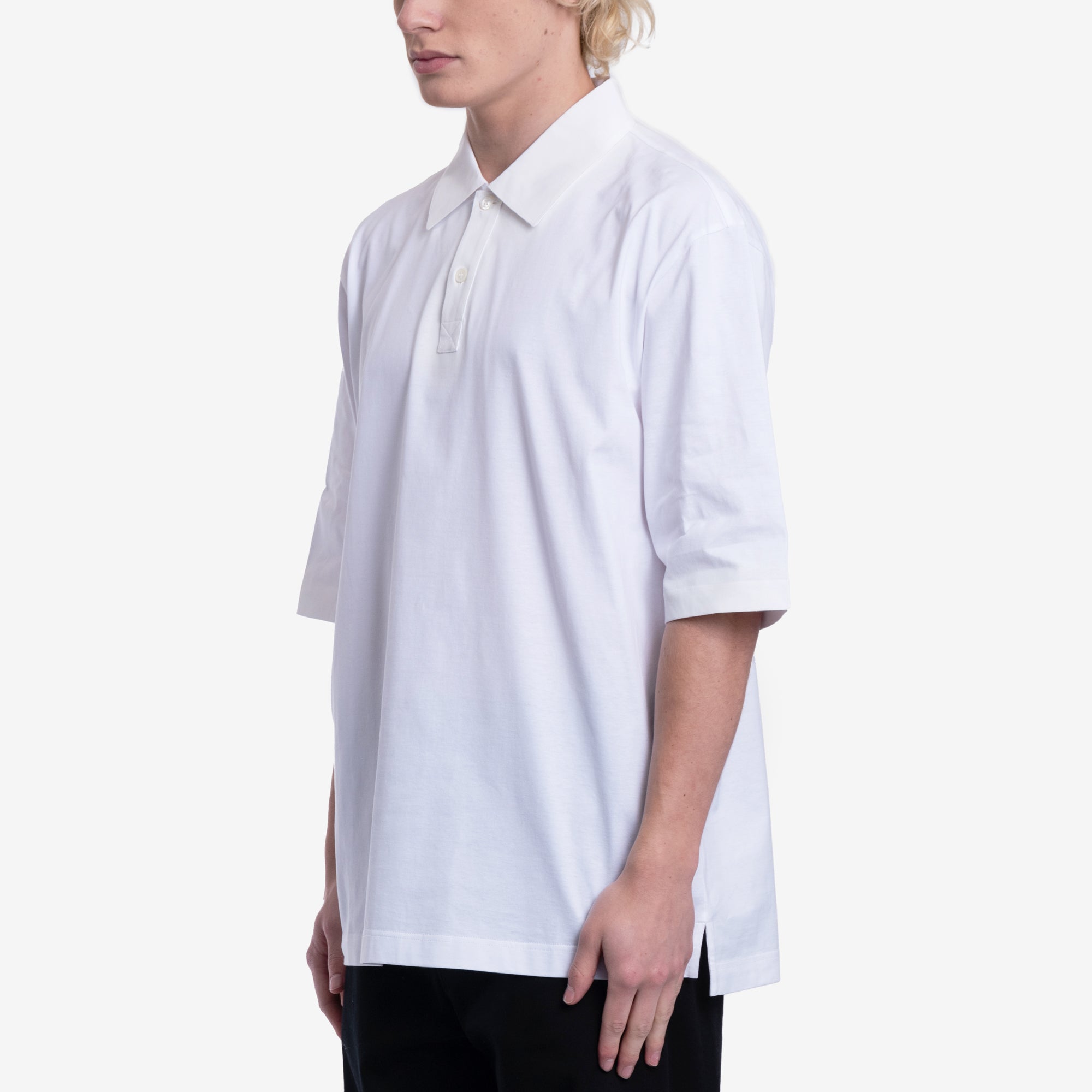 MARNI Tonal Logo Polo Lily White - 3