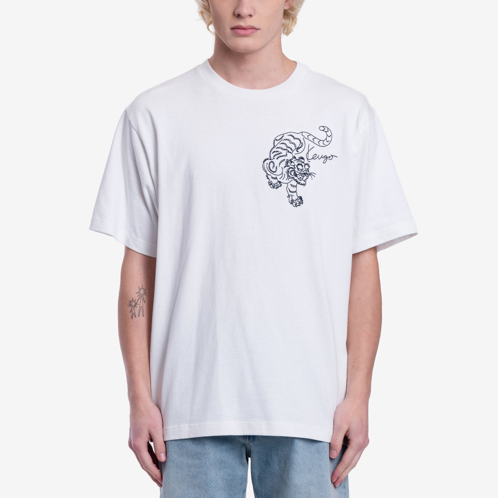 Kenzo Gots Star Tiger Over T-shirt Off White - 1
