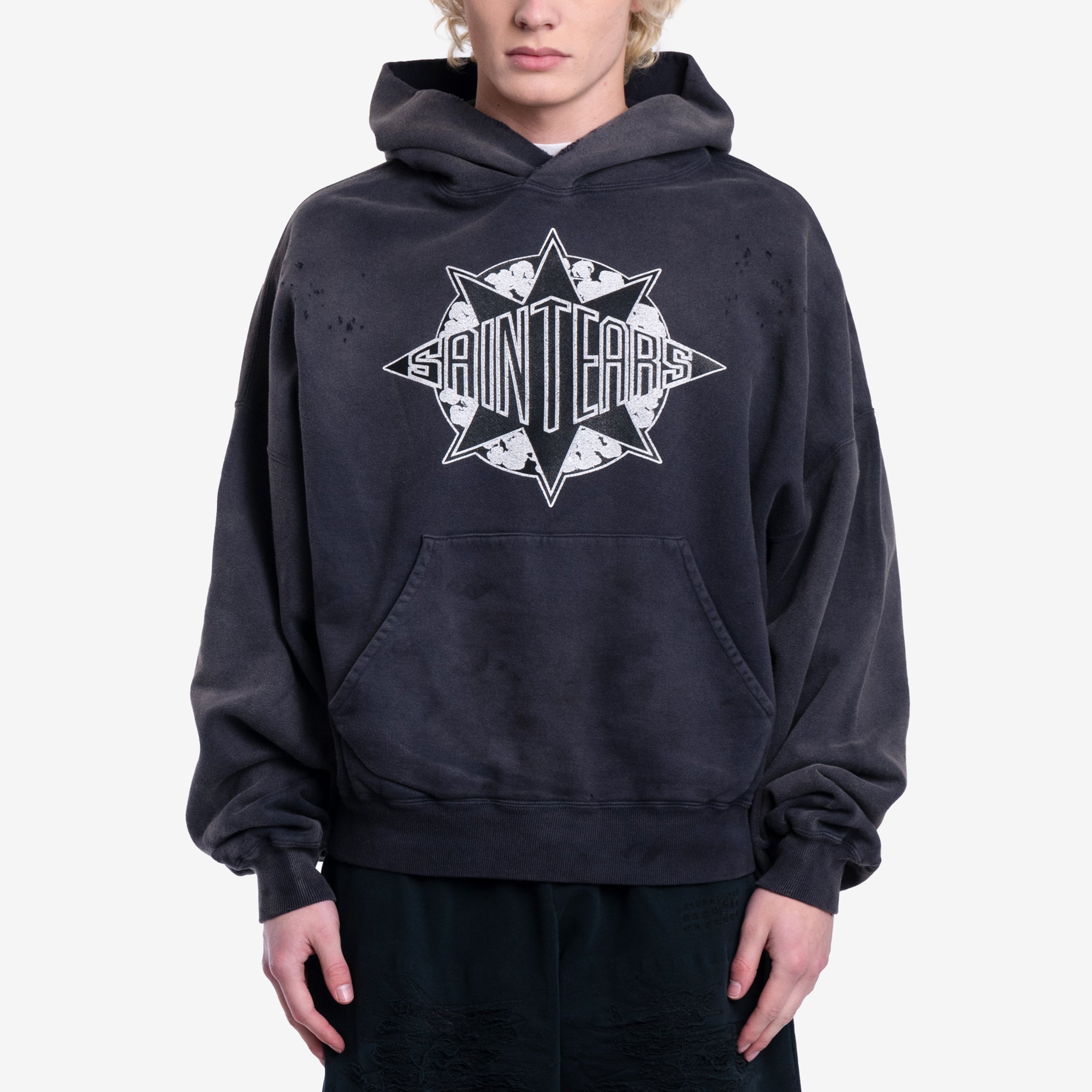 Saint Mxxxxxx Saint Tears Hoody Black - 1