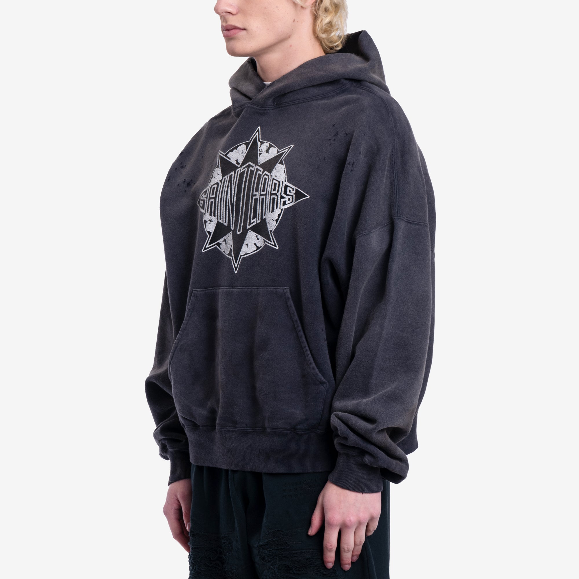 Saint Mxxxxxx Saint Tears Hoody Black - 3