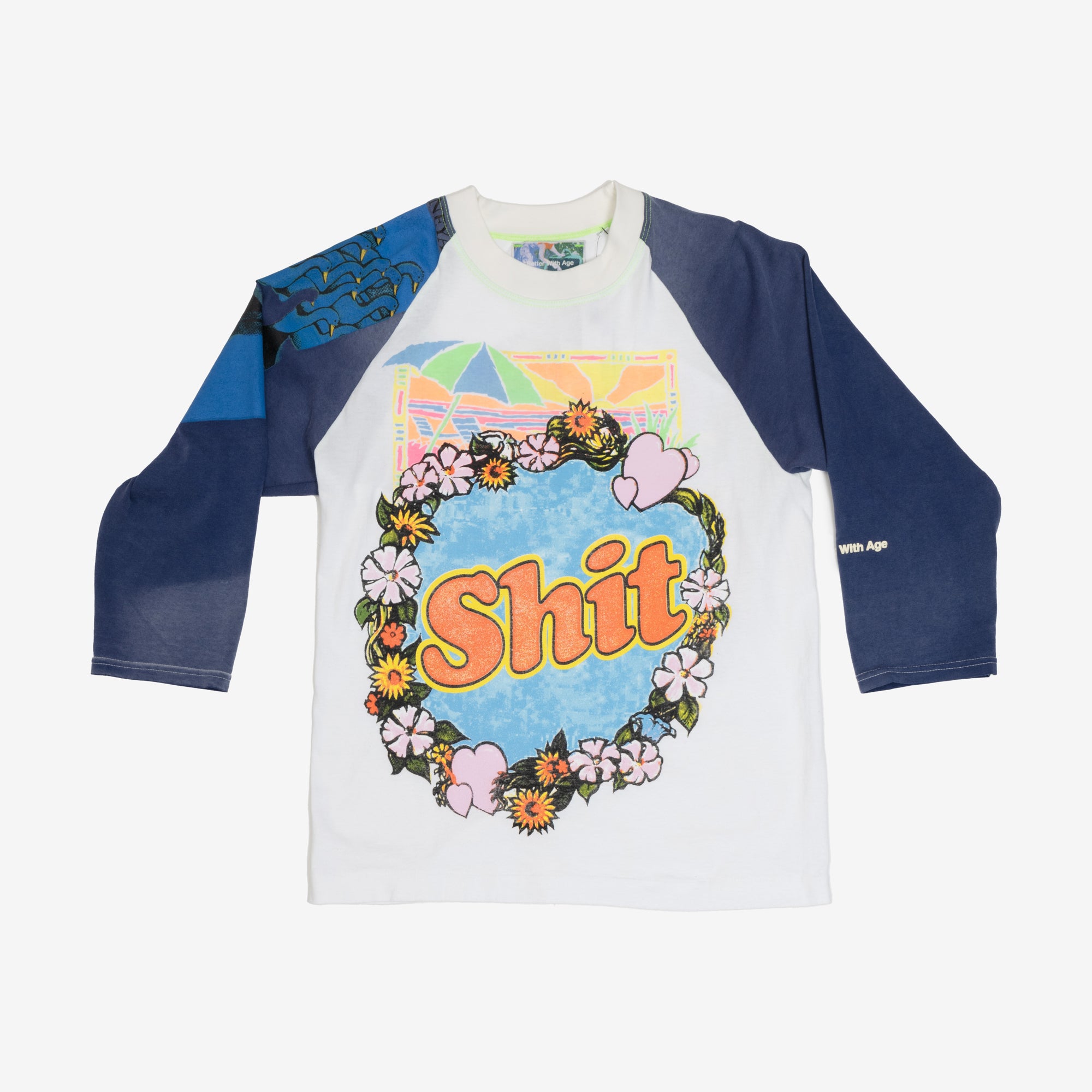Better With Age Shit Fuck Raglan T-Shirt Multi - 8