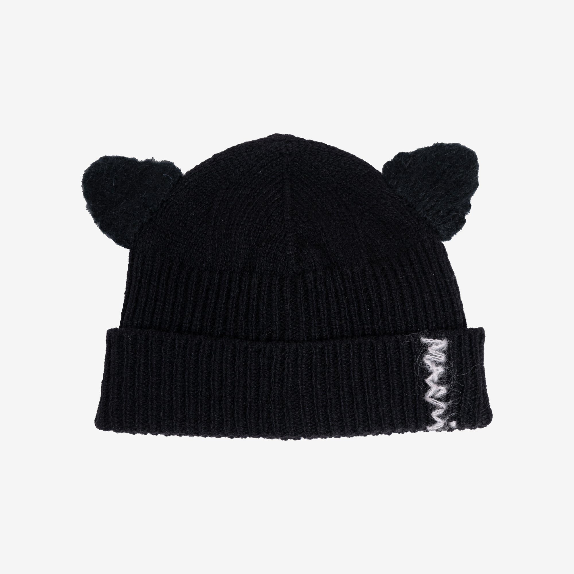 MARNI Ears Mohair Beanie Black - 1