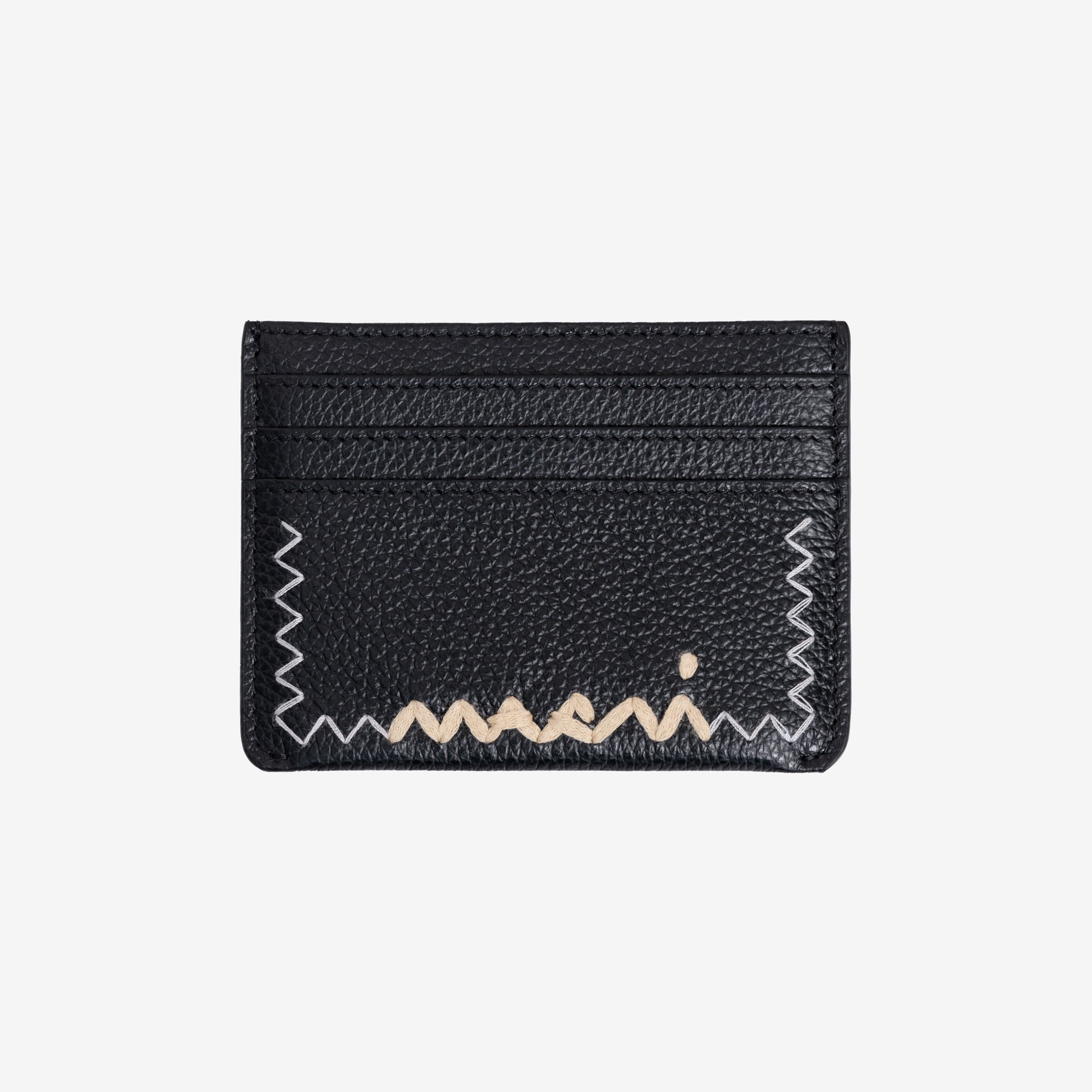 MARNI Mending Card Holder Black - 1