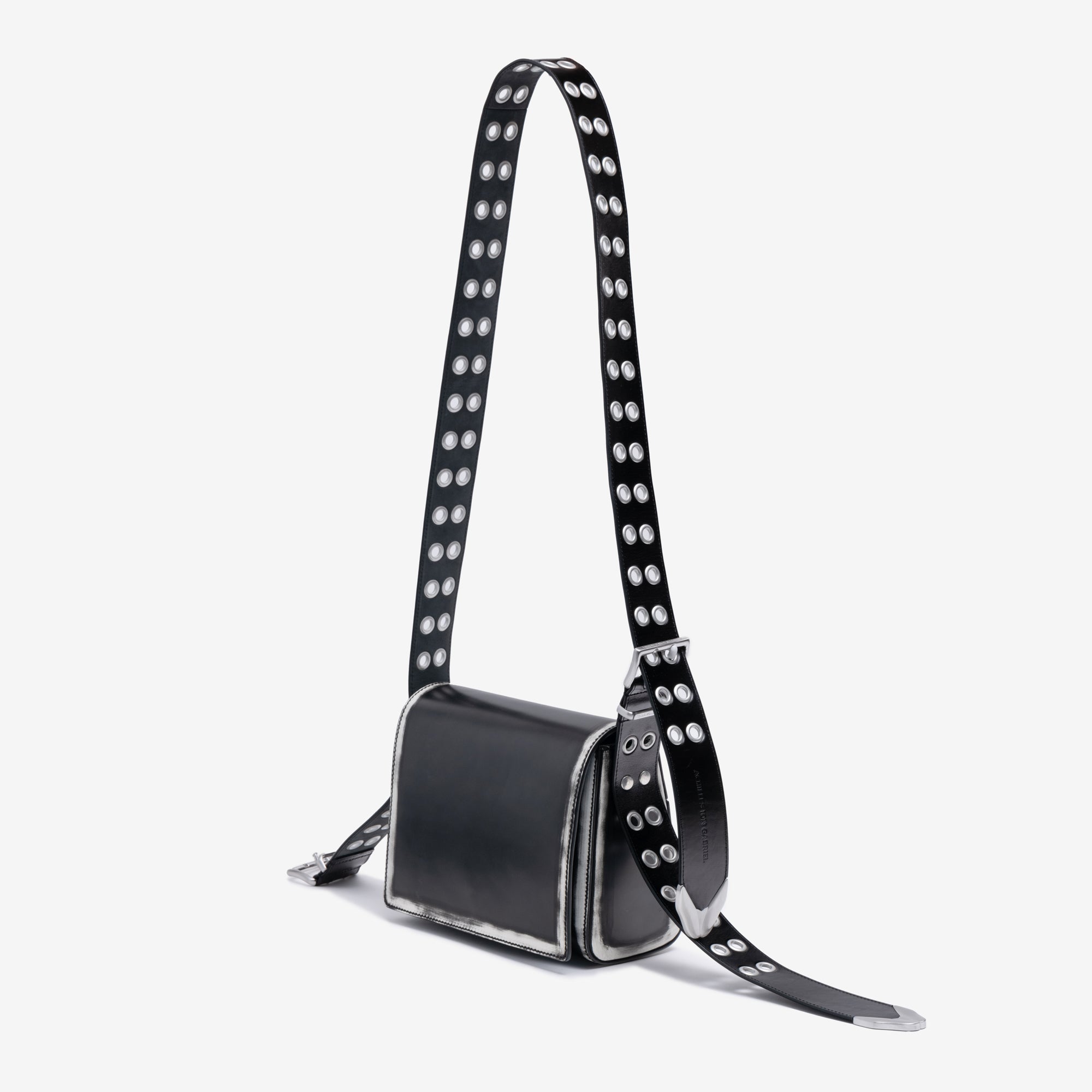 AIG Achilles Ion Gabriel Unisex Hung Shoulder Bag in Black