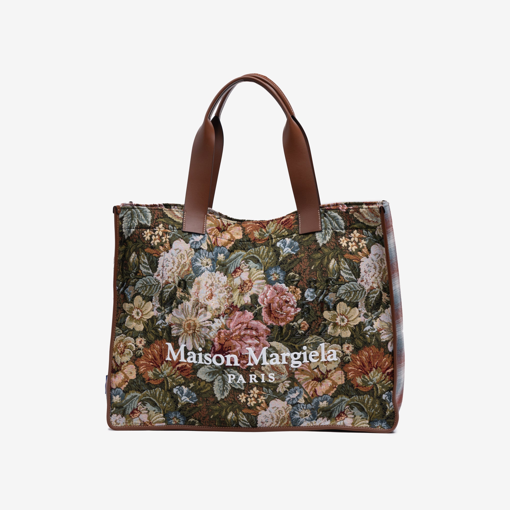 Maison Margiela Cabas Large Shopping Bag Green Floral - 1