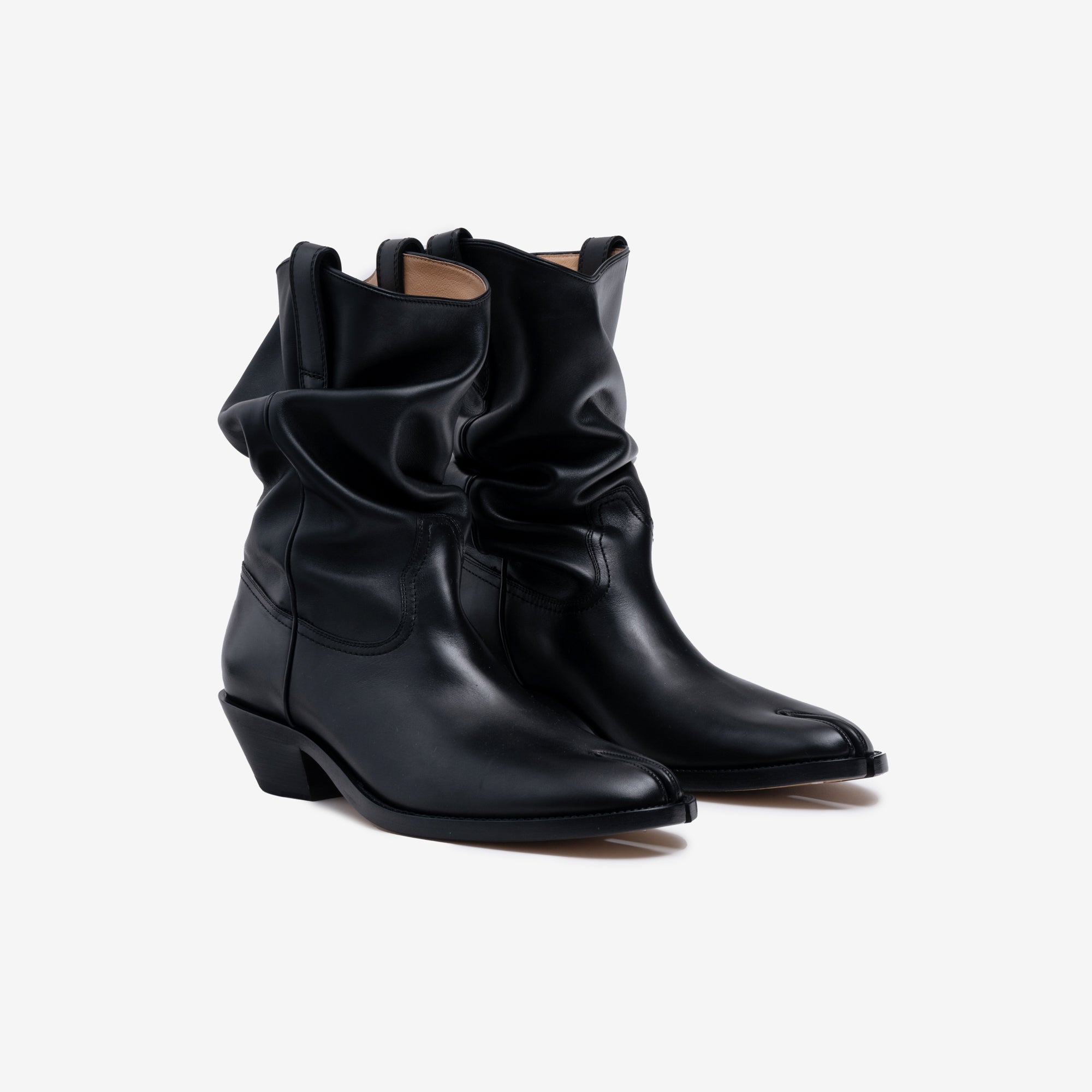 Maison Margiela Womens Tabi Western Boots Black - 1
