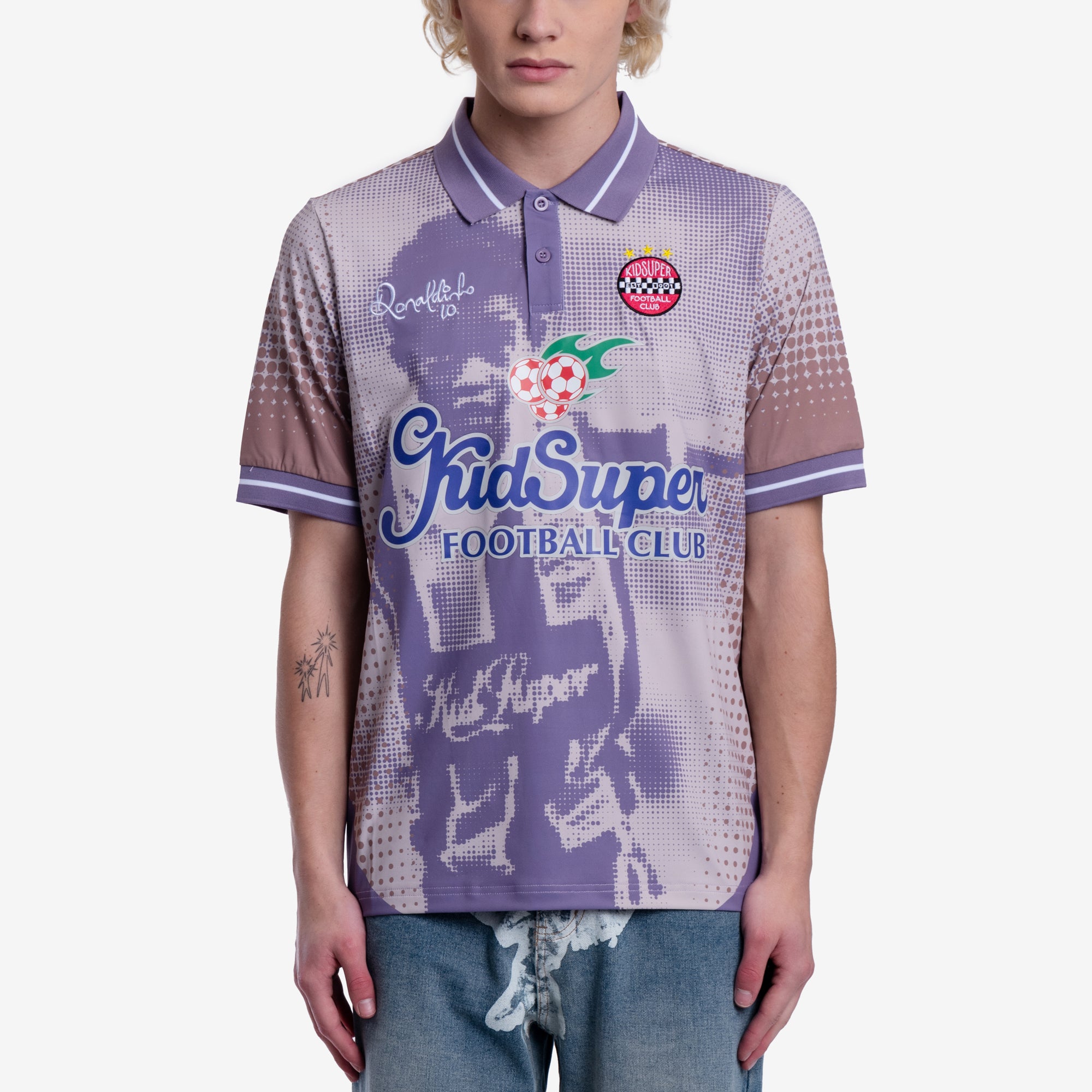 KidSuper Ronaldinho Cream Soccer Jersey Cream - 1