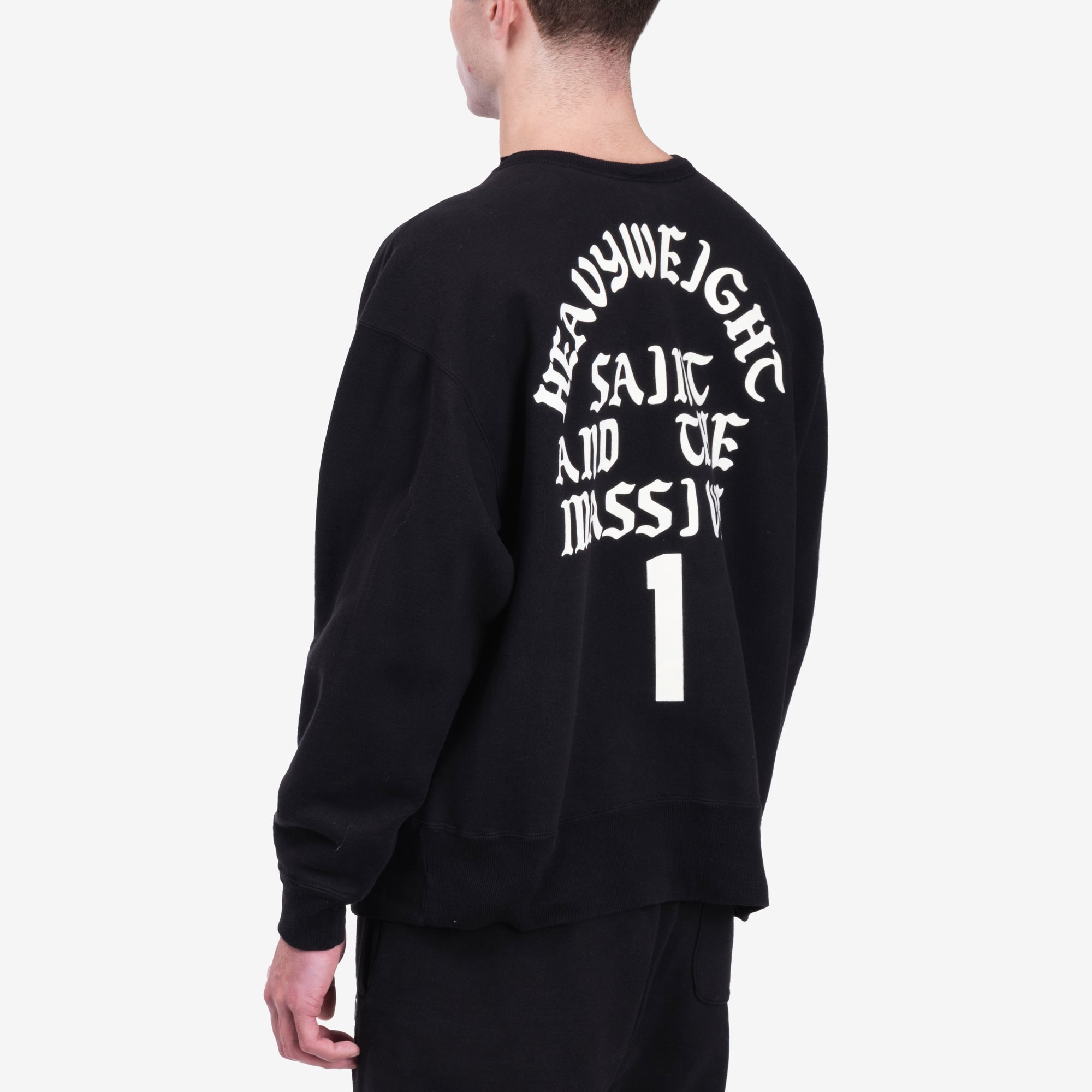 Saint Mxxxxxx Its Saint Sweatshirt Black - 4